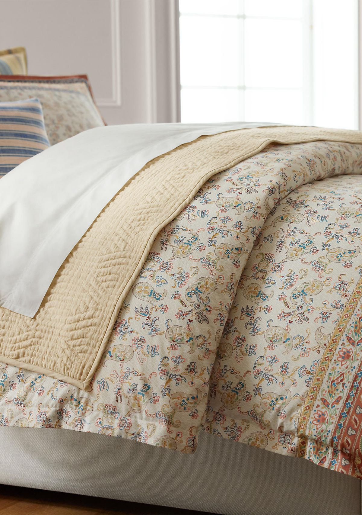 Bering Paisley Cotton Percale Full/Queen Duvet Cover