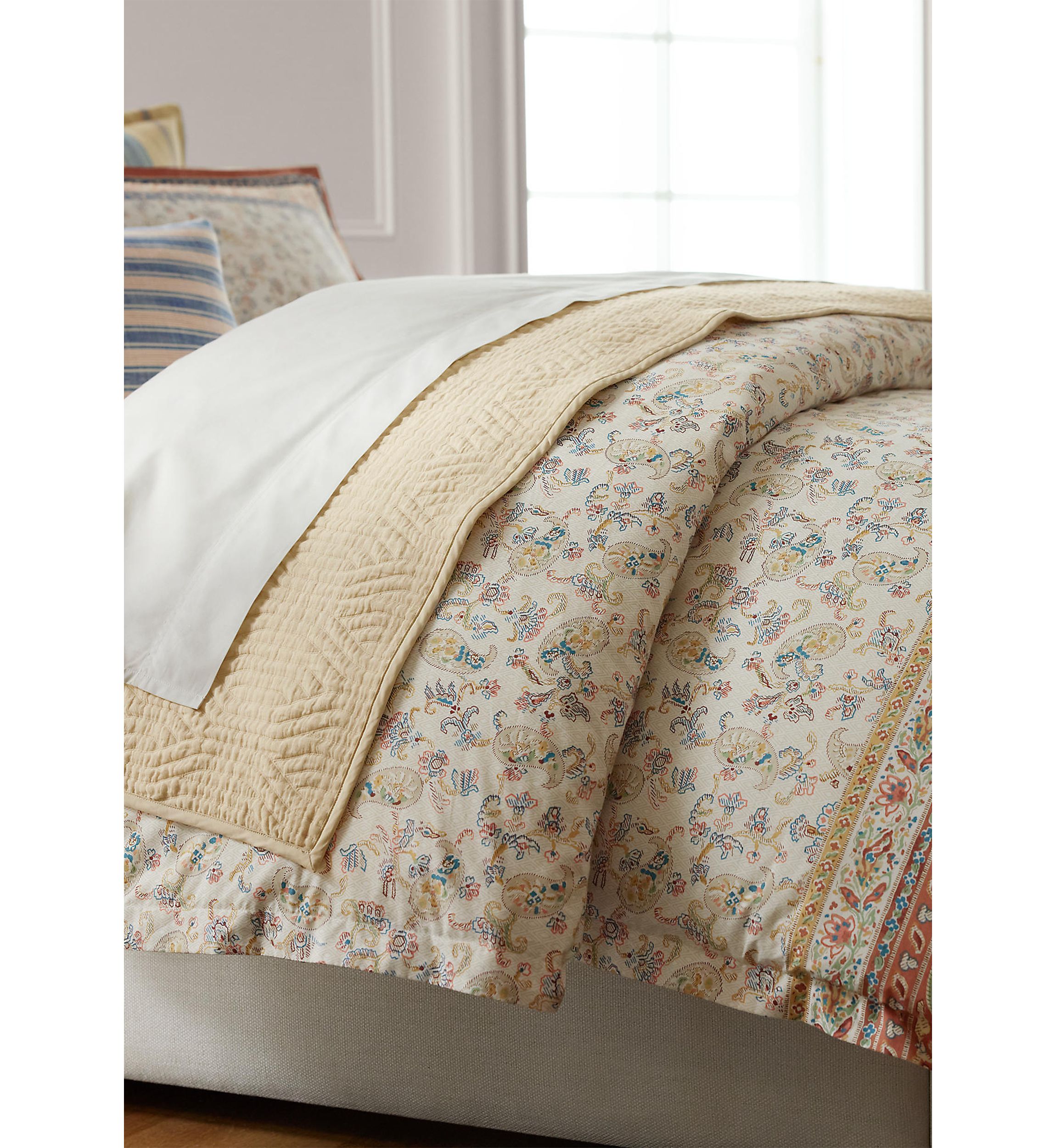 Bering Paisley Cotton Percale Full/Queen Duvet Cover