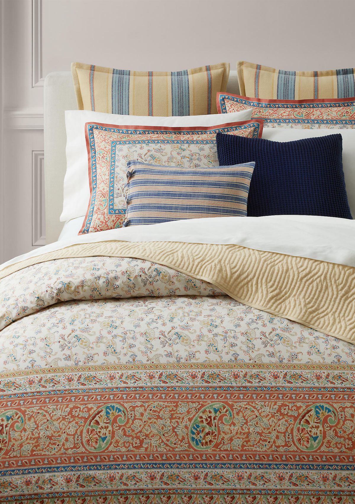 Bering Paisley Cotton Percale Full/Queen Duvet Cover