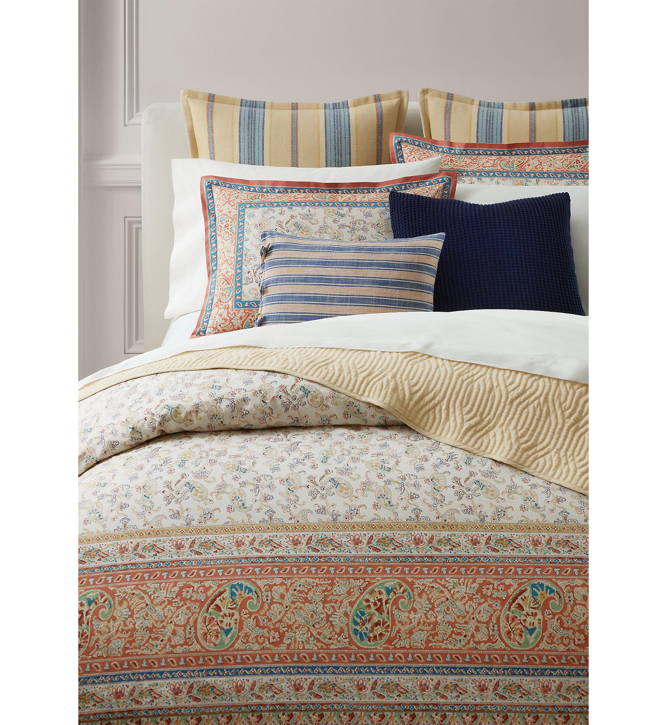 Bering Paisley Cotton Percale Full/Queen Duvet Cover