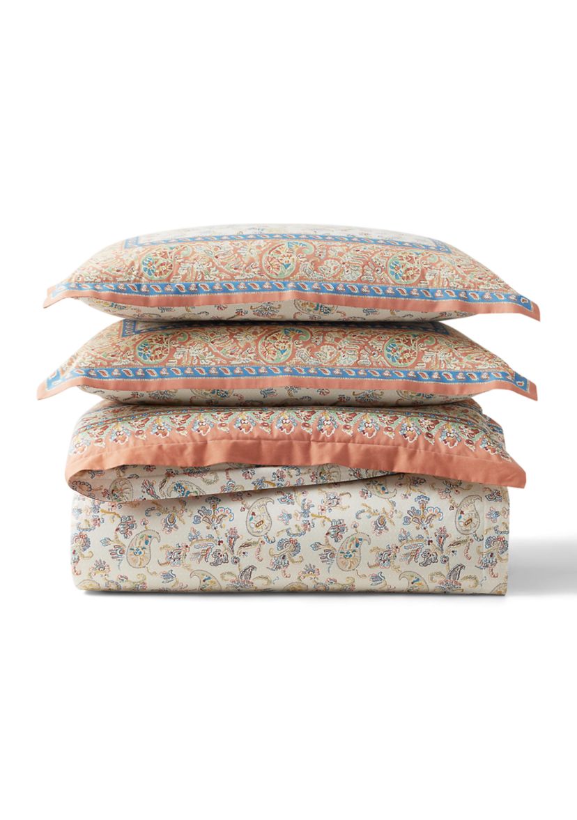 Bering Paisley Cotton Percale Full/Queen Duvet Cover
