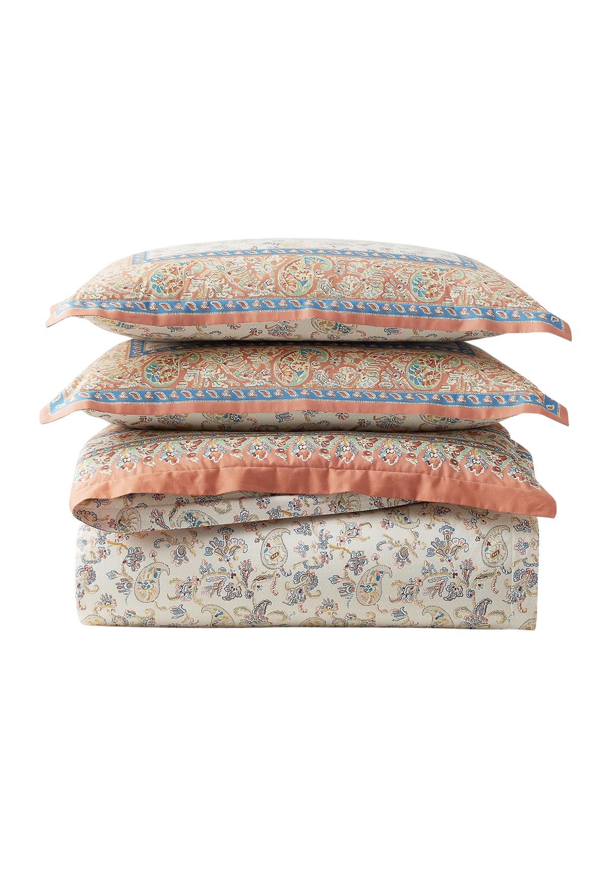 Bering Paisley Cotton Percale Full/Queen Comforter Set