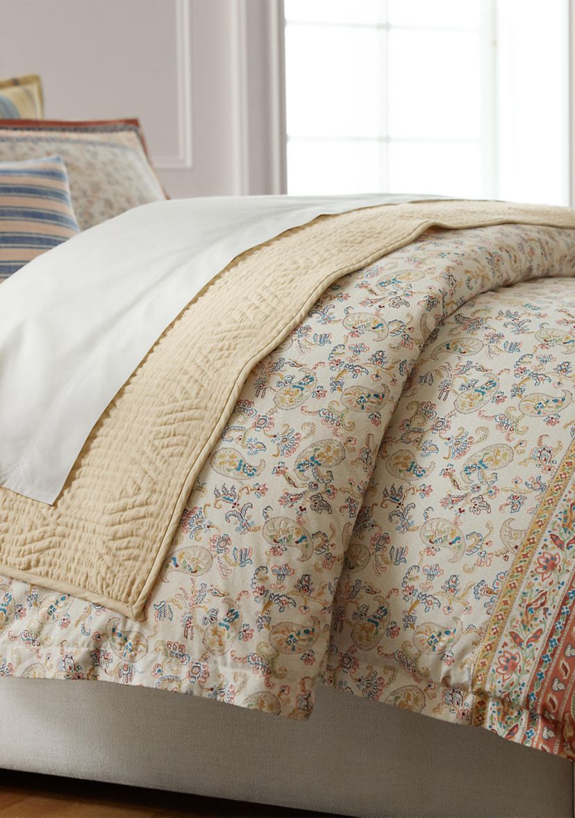 Bering Paisley Cotton Percale Full/Queen Comforter Set
