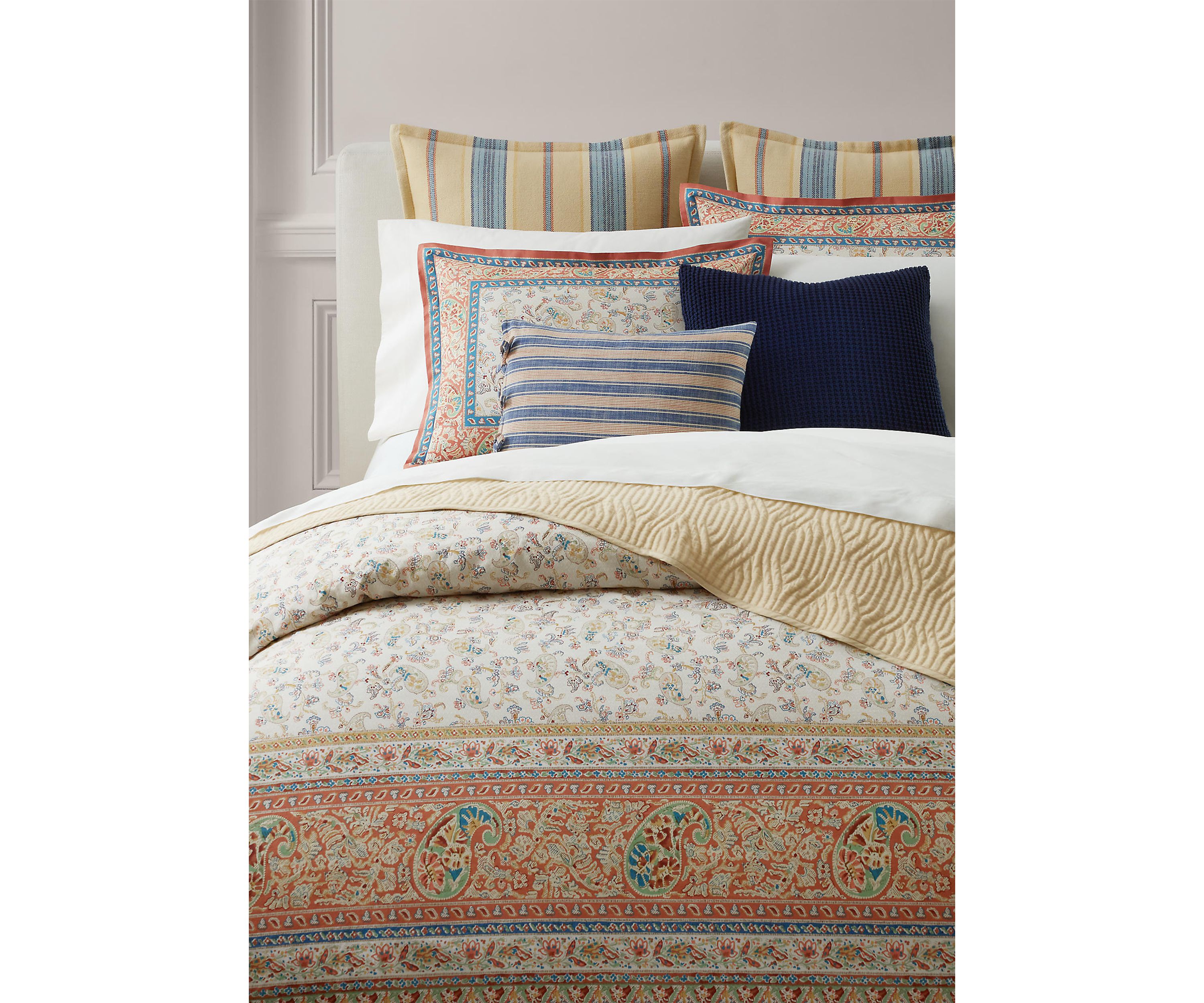 Bering Paisley Cotton Percale Full/Queen Comforter Set