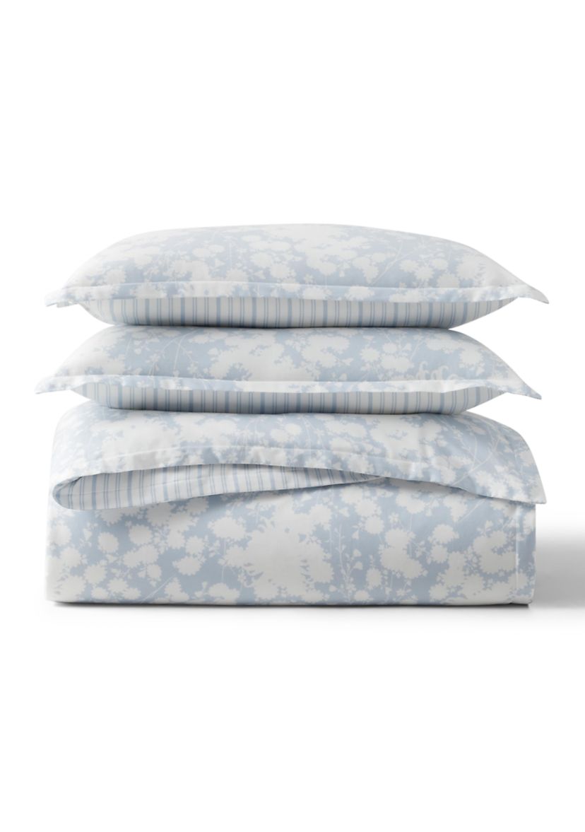 Alice Floral Cotton Sateen King Duvet Cover Set