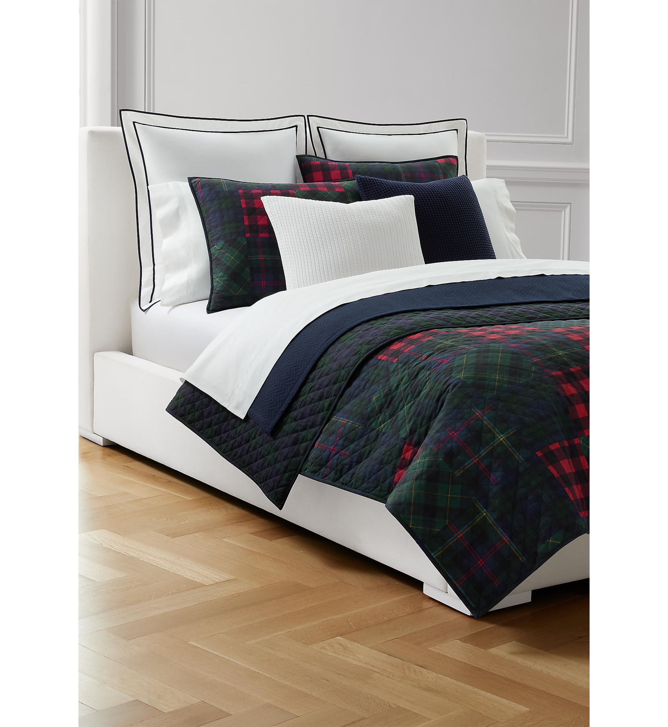 Hadley Soft Cotton Diamond-Stitch Quilt