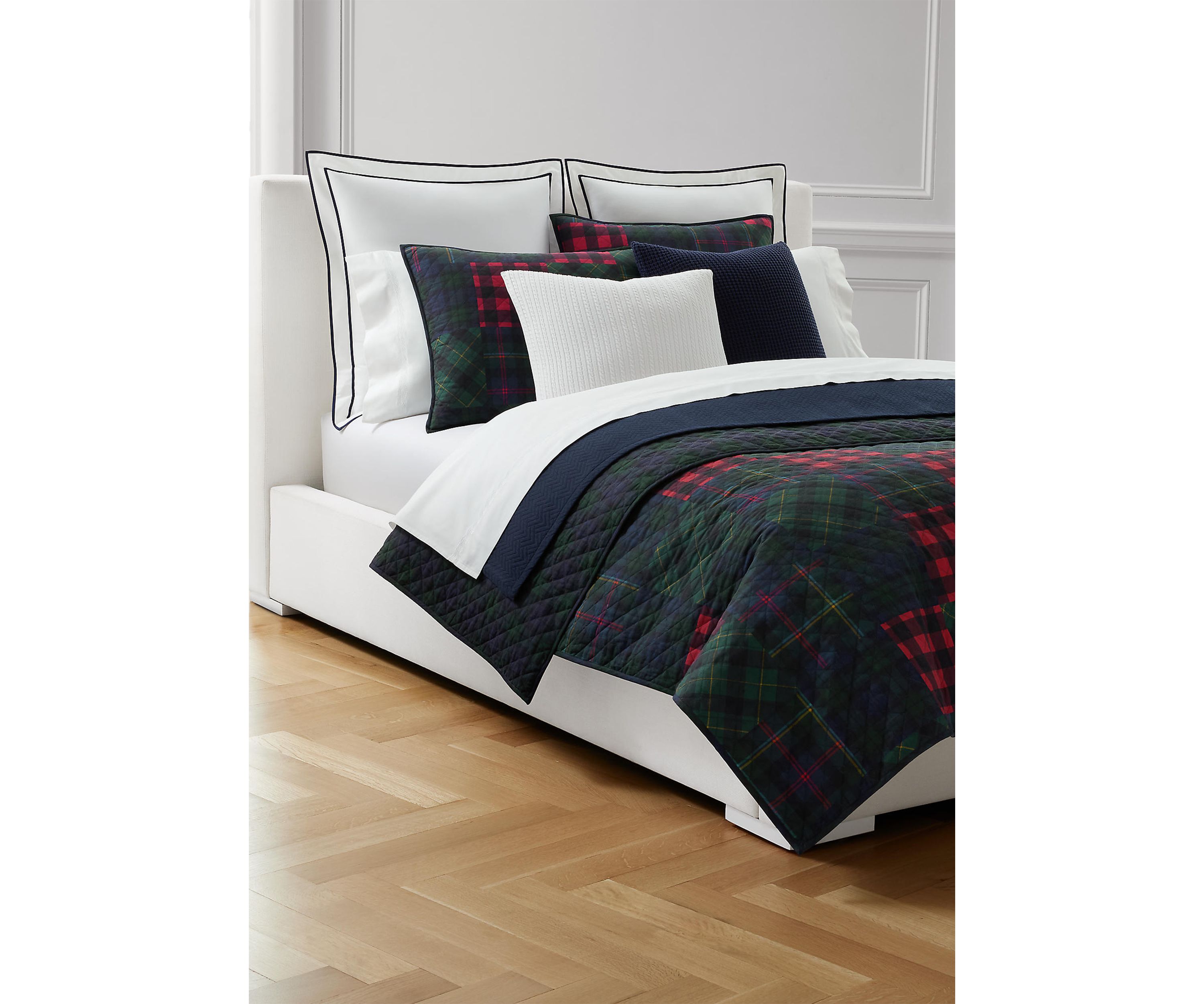 Hadley Soft Cotton Diamond-Stitch Quilt