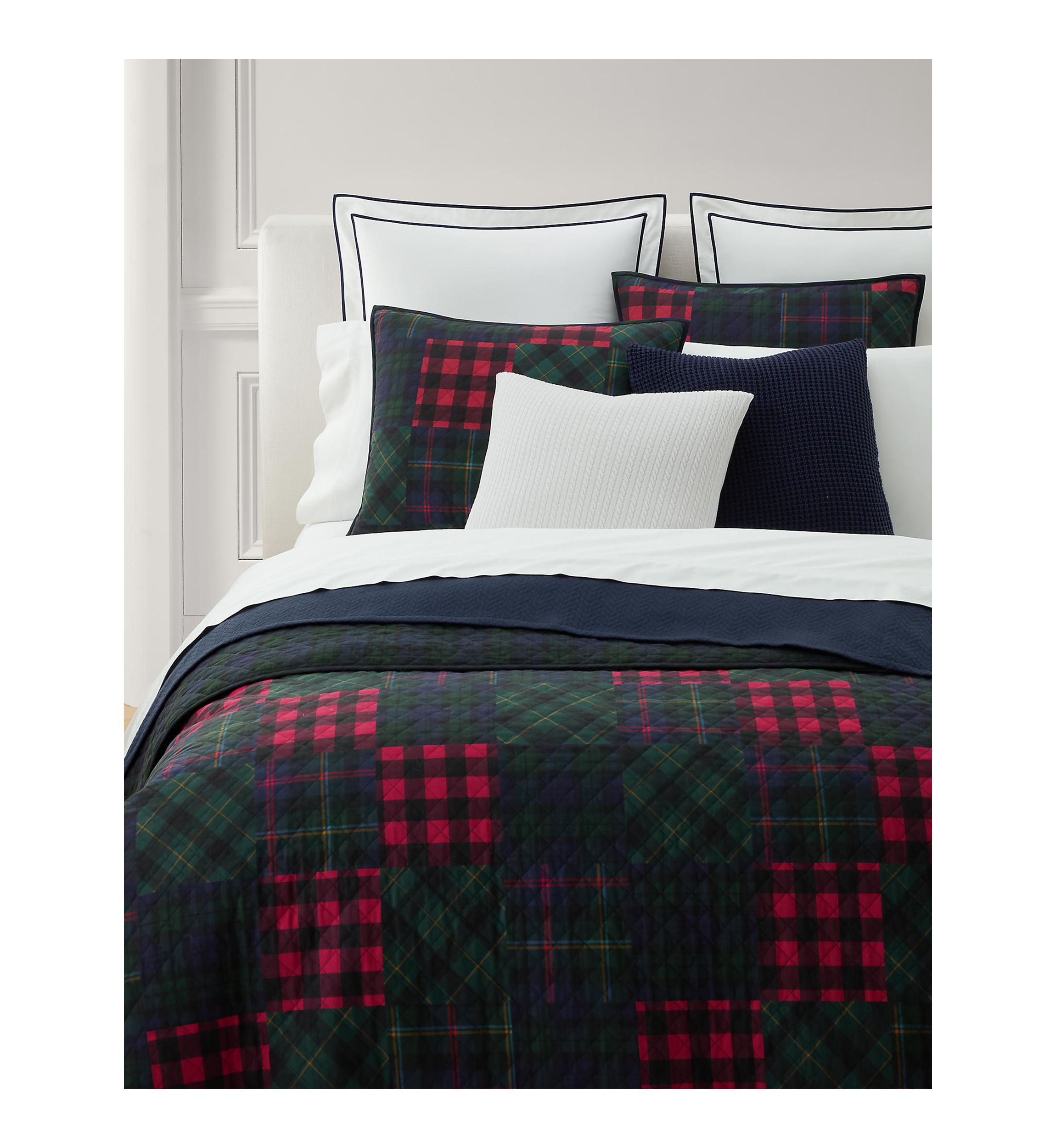Hadley Soft Cotton Diamond-Stitch Quilt