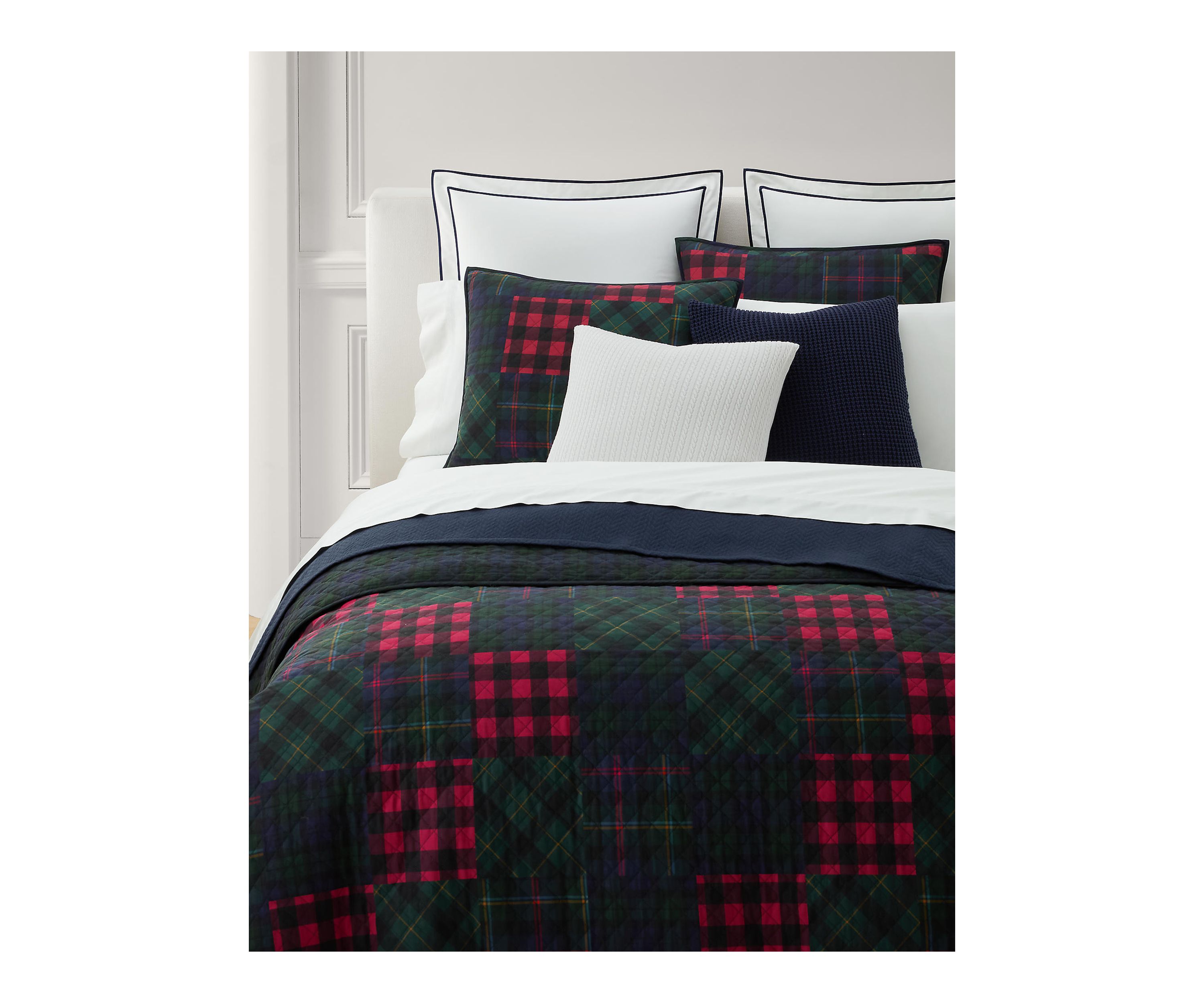 Hadley Soft Cotton Diamond-Stitch Quilt
