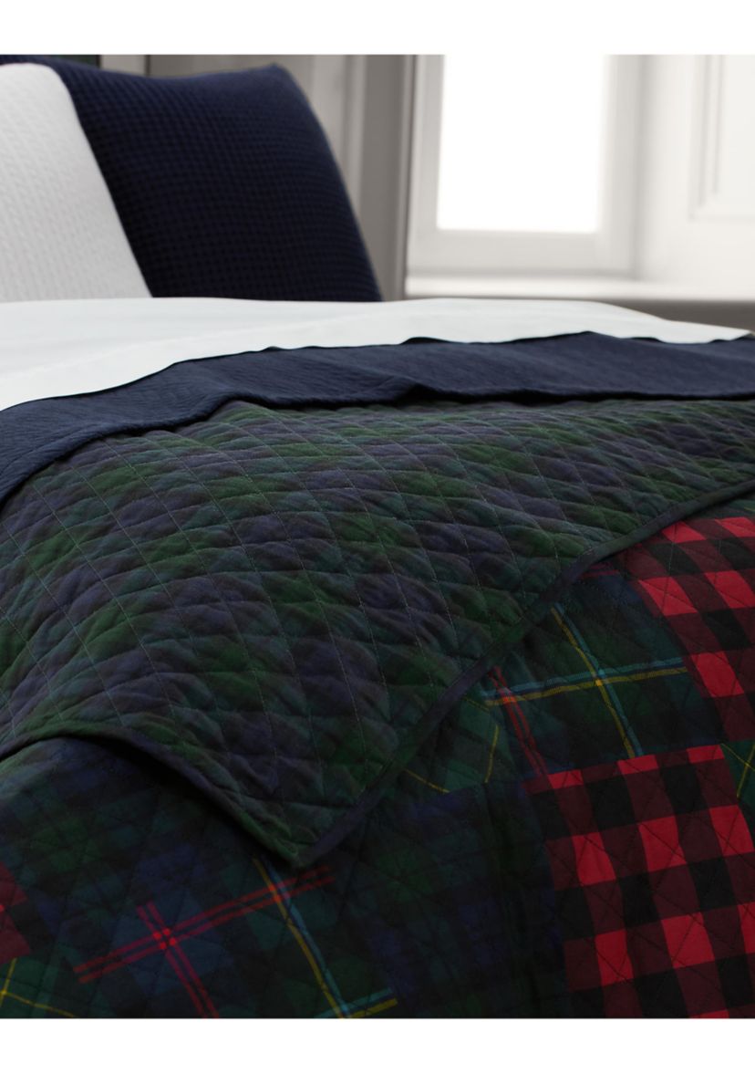 Hadley Soft Cotton Diamond-Stitch Quilt