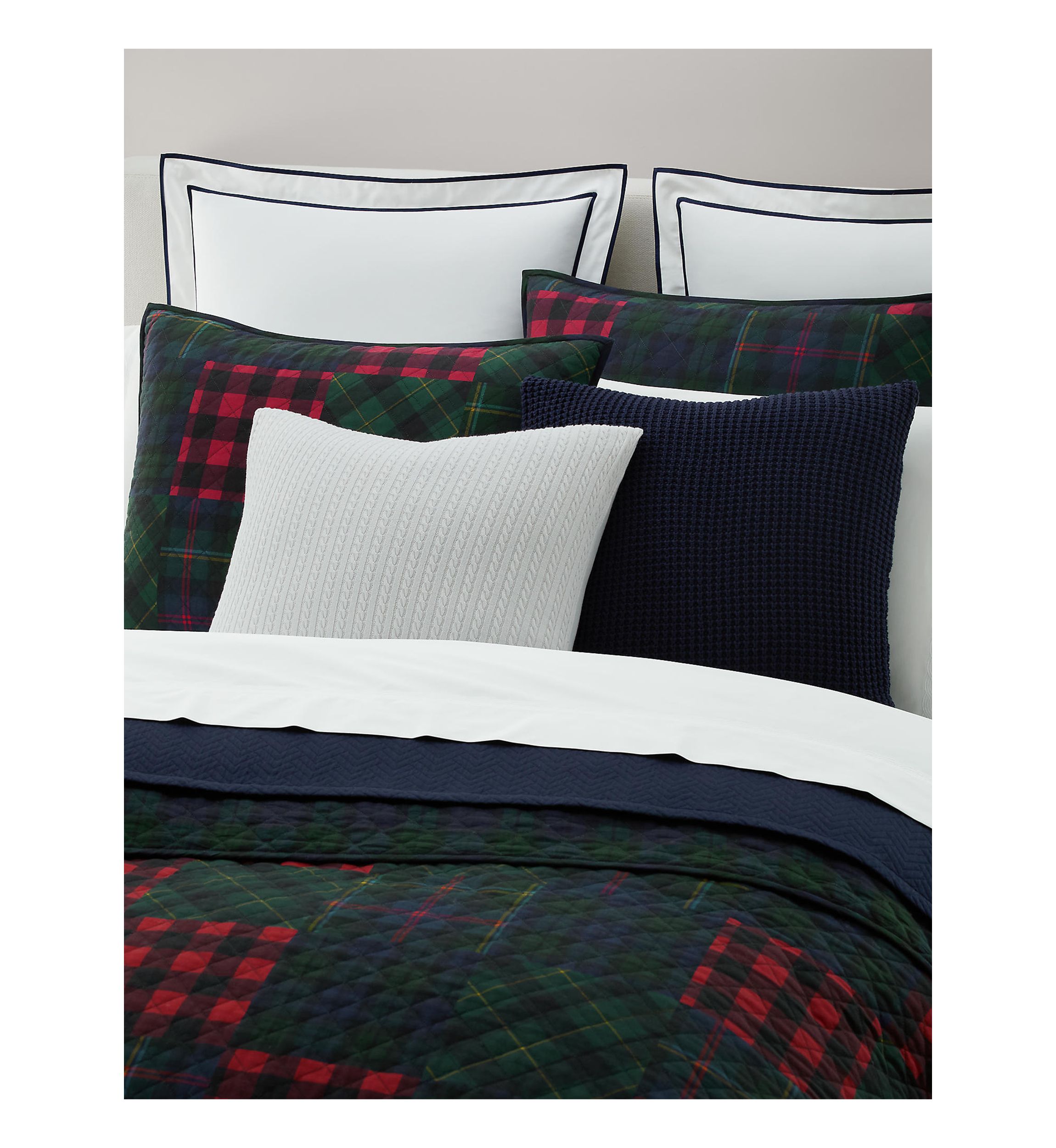 Hadley Soft Cotton Diamond-Stitch Quilt