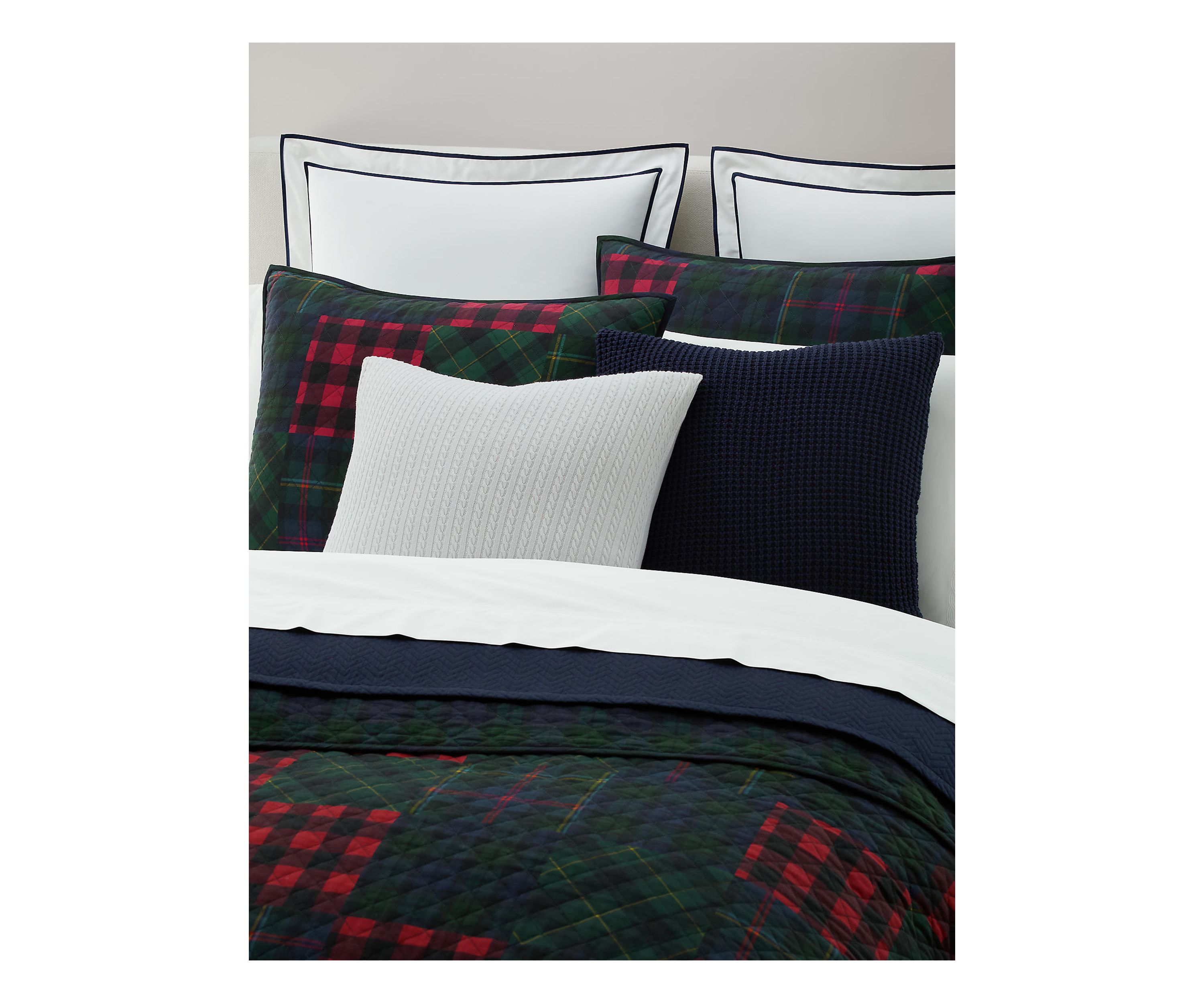 Hadley Soft Cotton Diamond-Stitch Quilt
