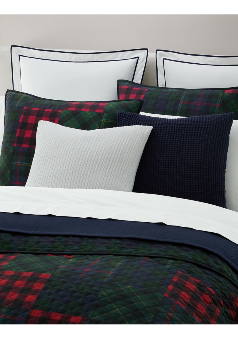 Hadley Soft Cotton Diamond-Stitch Quilt