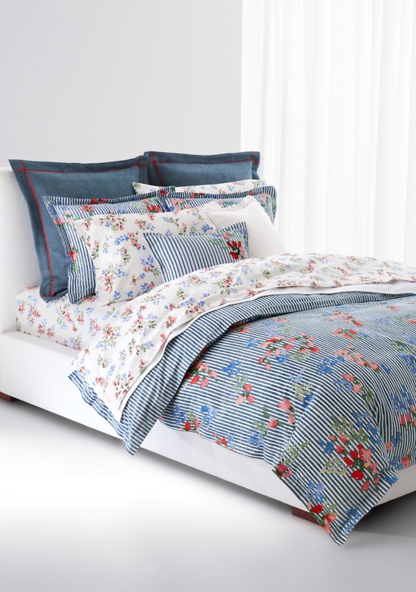 Maggie Floral Stripe Duvet Set