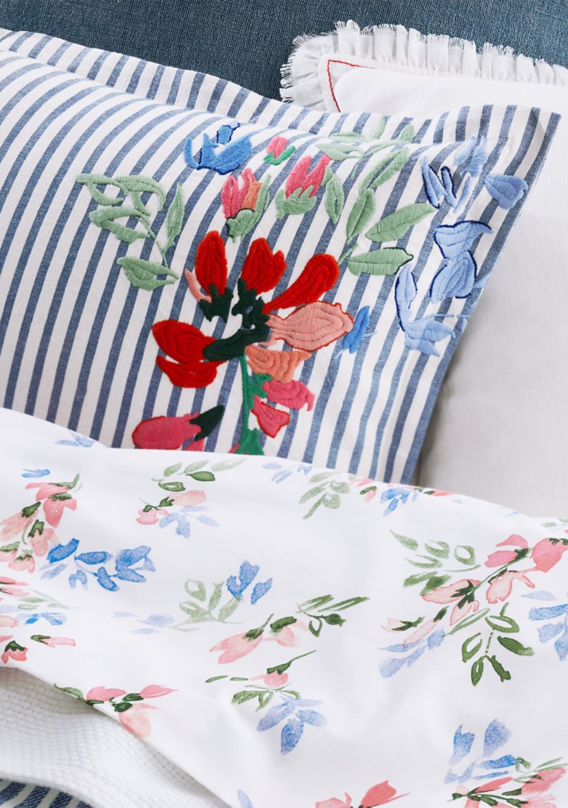 Maggie Floral Stripe Duvet Set