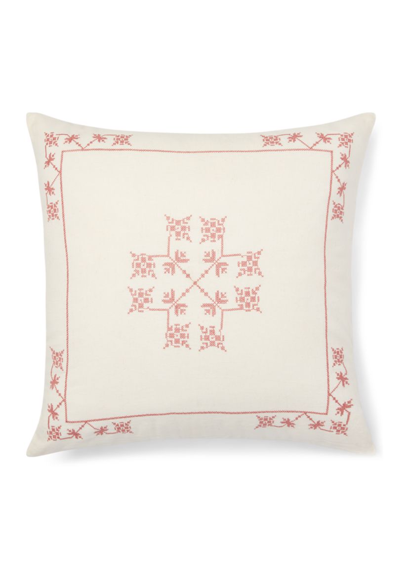 Marley Embroidery Throw Pillow