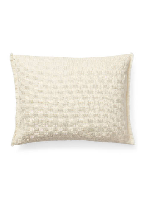 Basket-Weave Throw Pillow