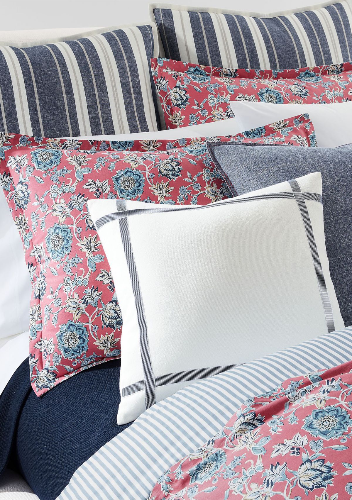 Dominique Chambray Throw Pillow