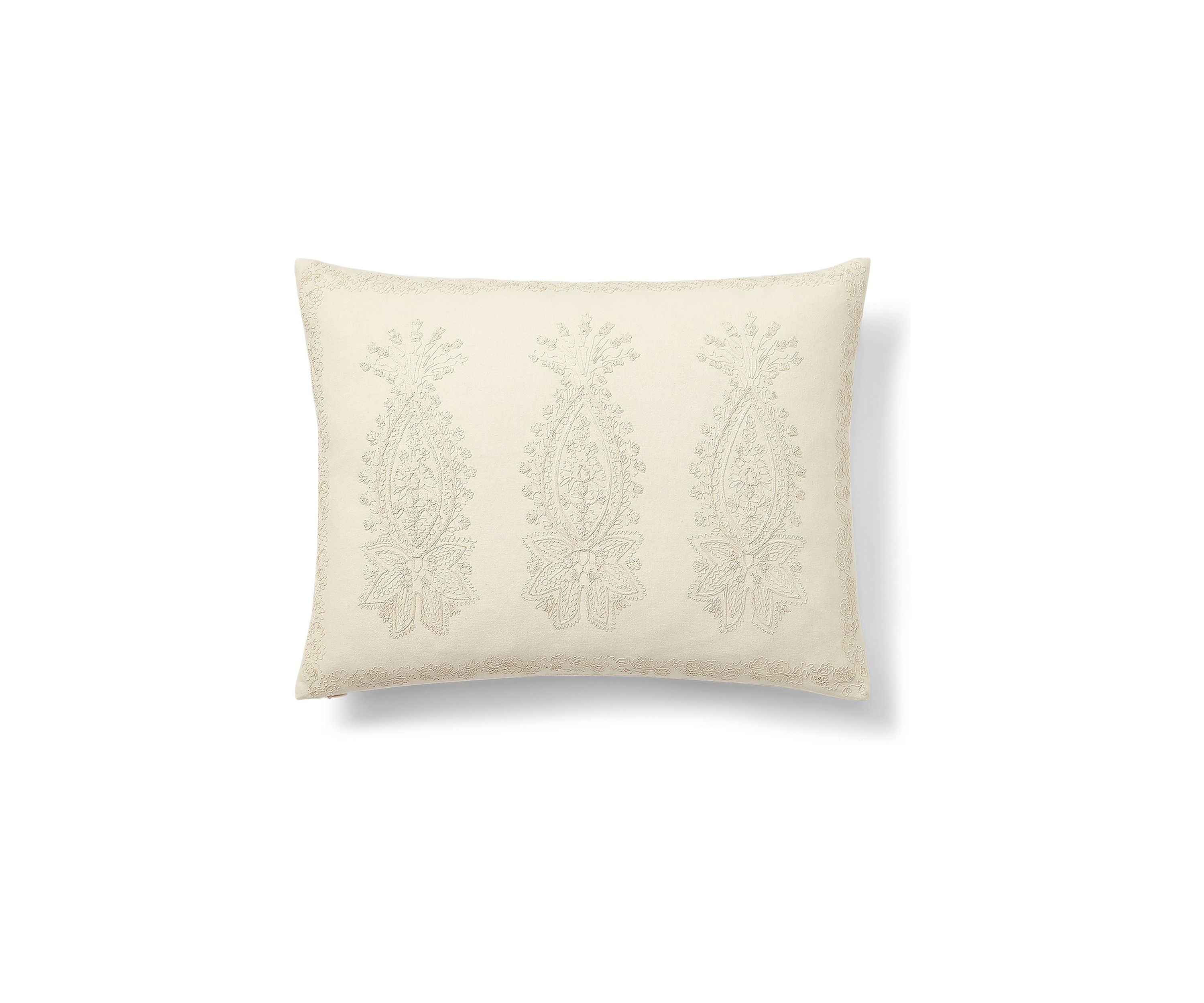 Riley Embroidery Throw Pillow