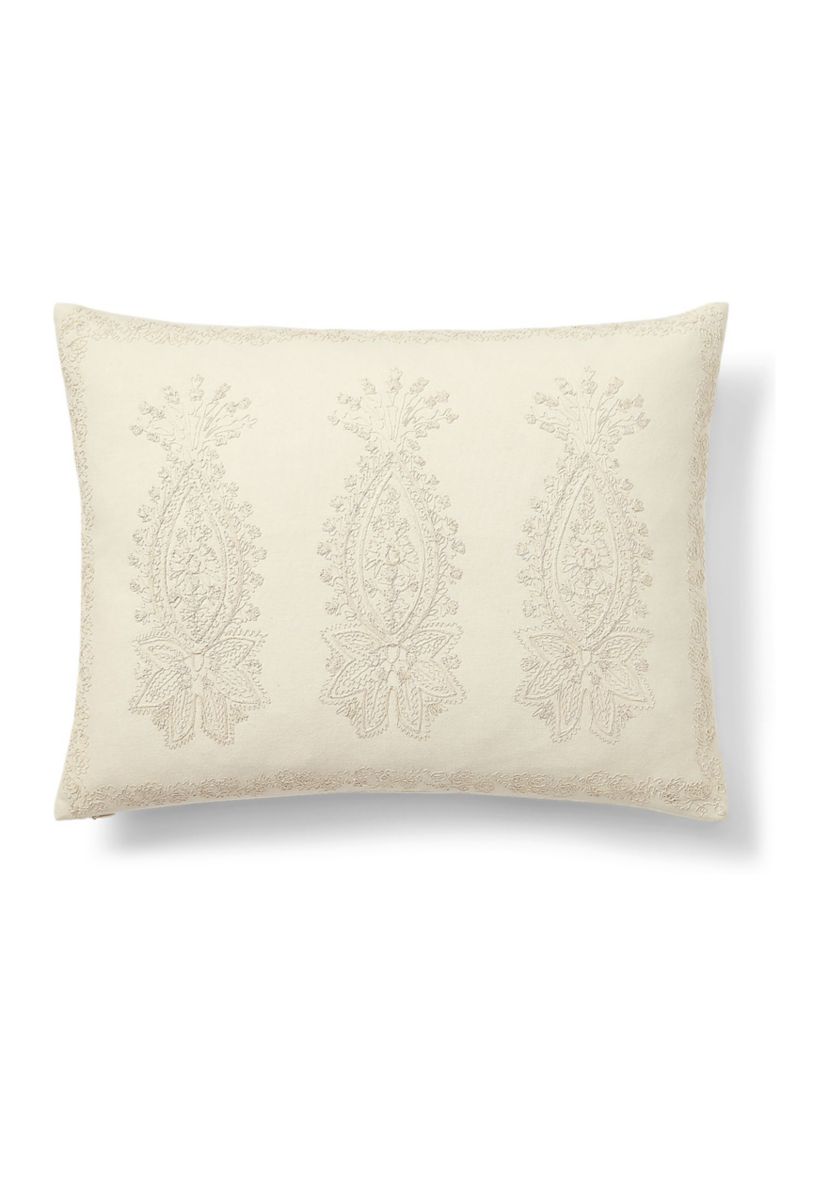 Riley Embroidery Throw Pillow