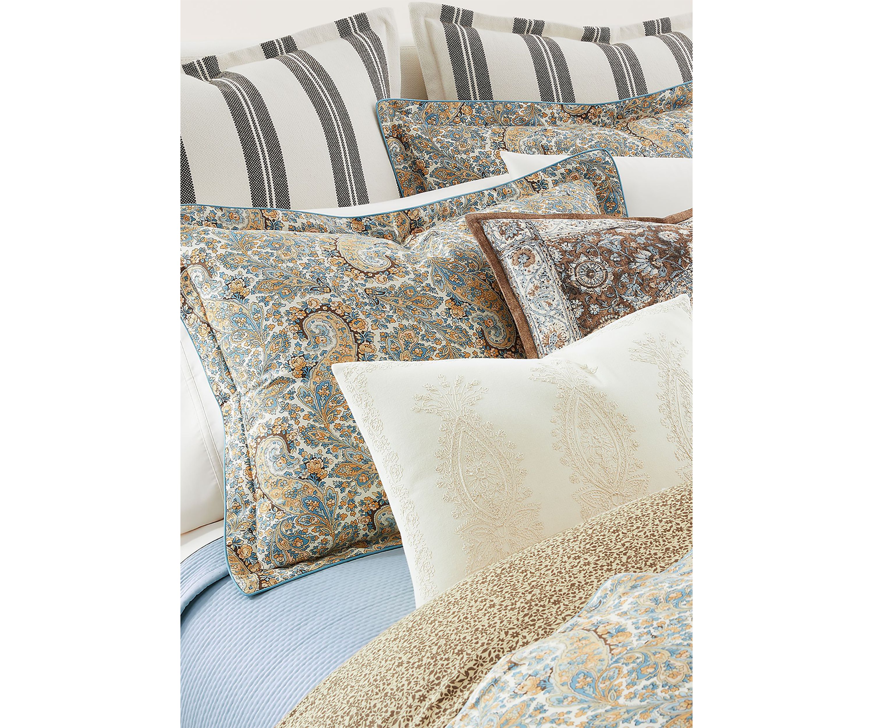 Riley Embroidery Throw Pillow