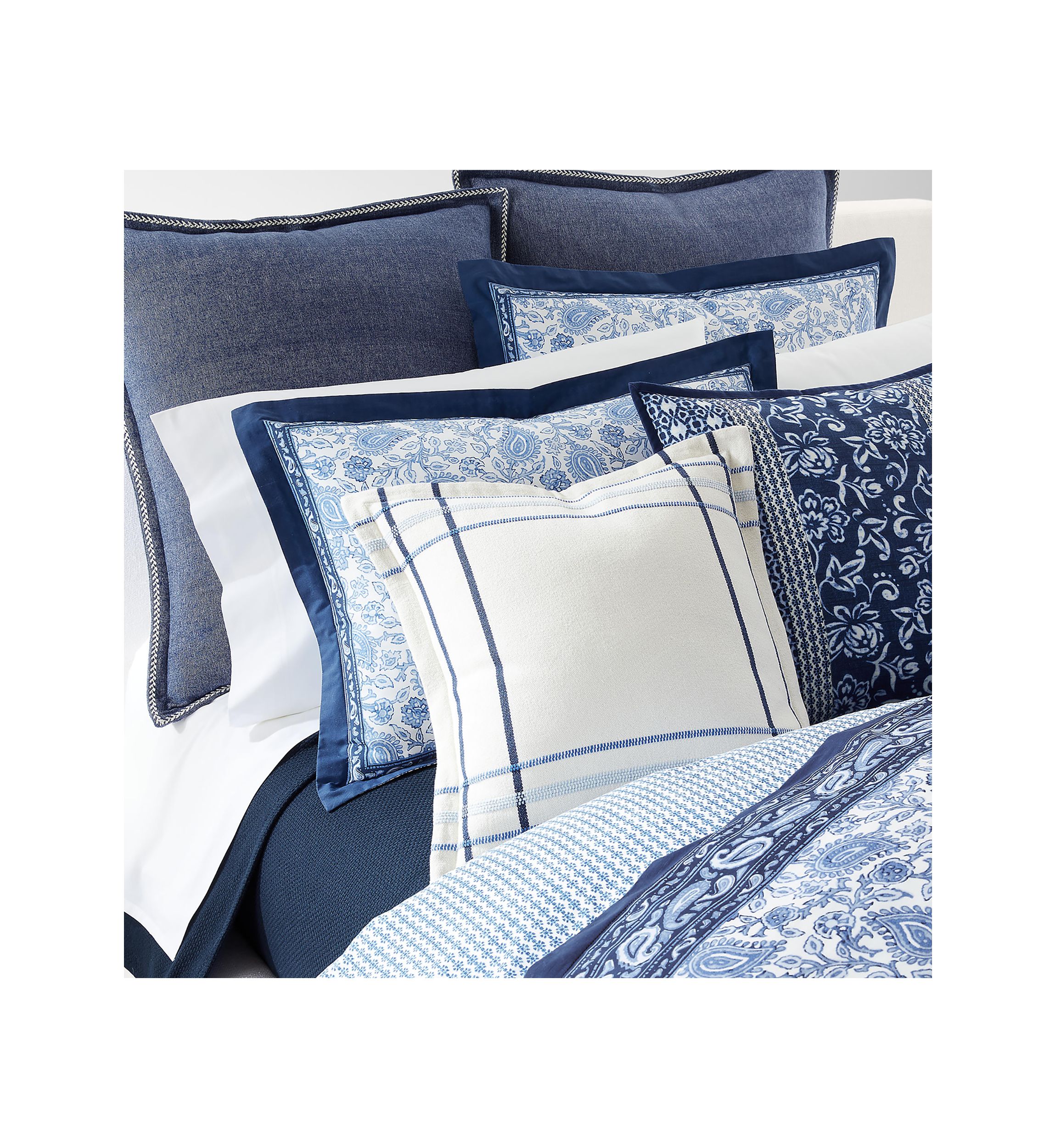 Arielle Feather Stitch Euro Sham