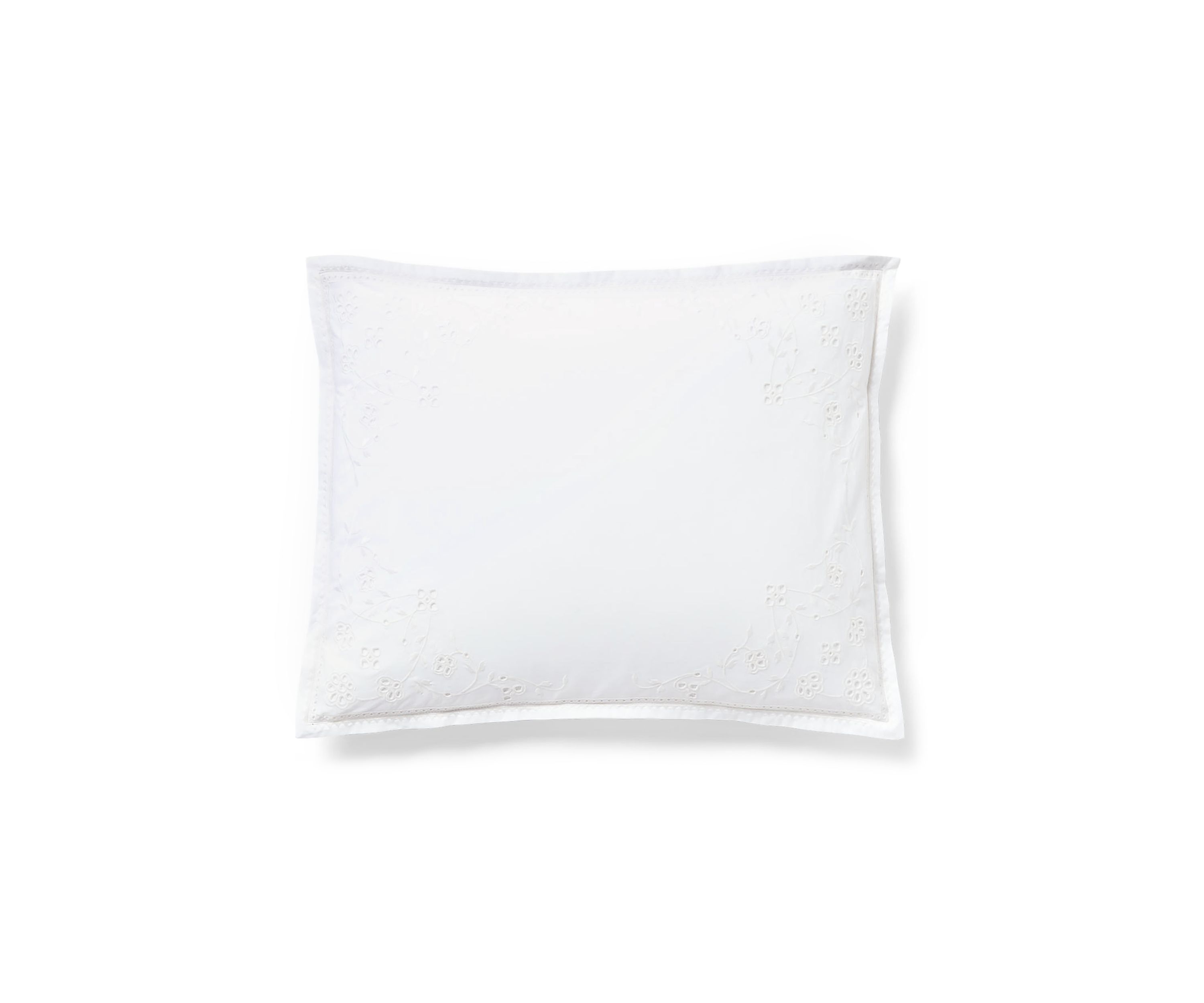 Marguerite Embroidery Throw Pillow