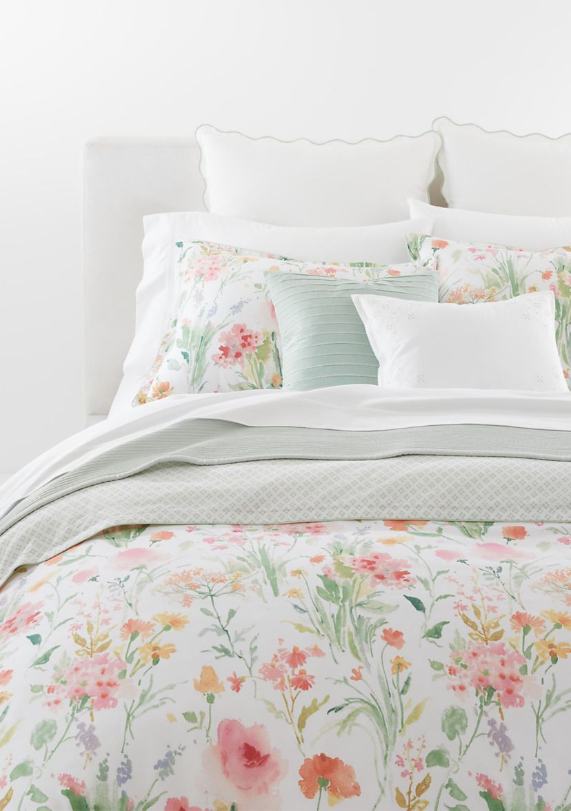 Marguerite Embroidery Throw Pillow