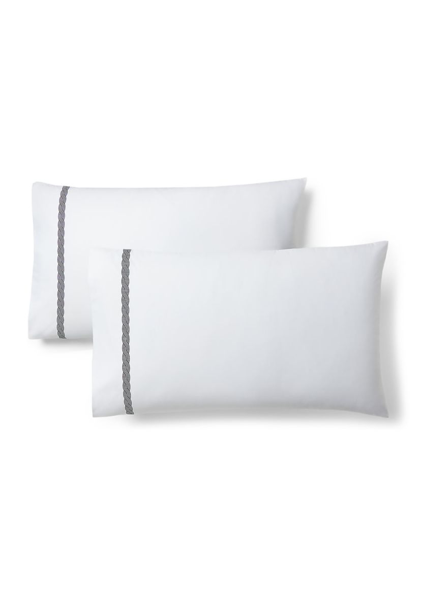 Spencer Cable Embroidery Pillowcase Set
