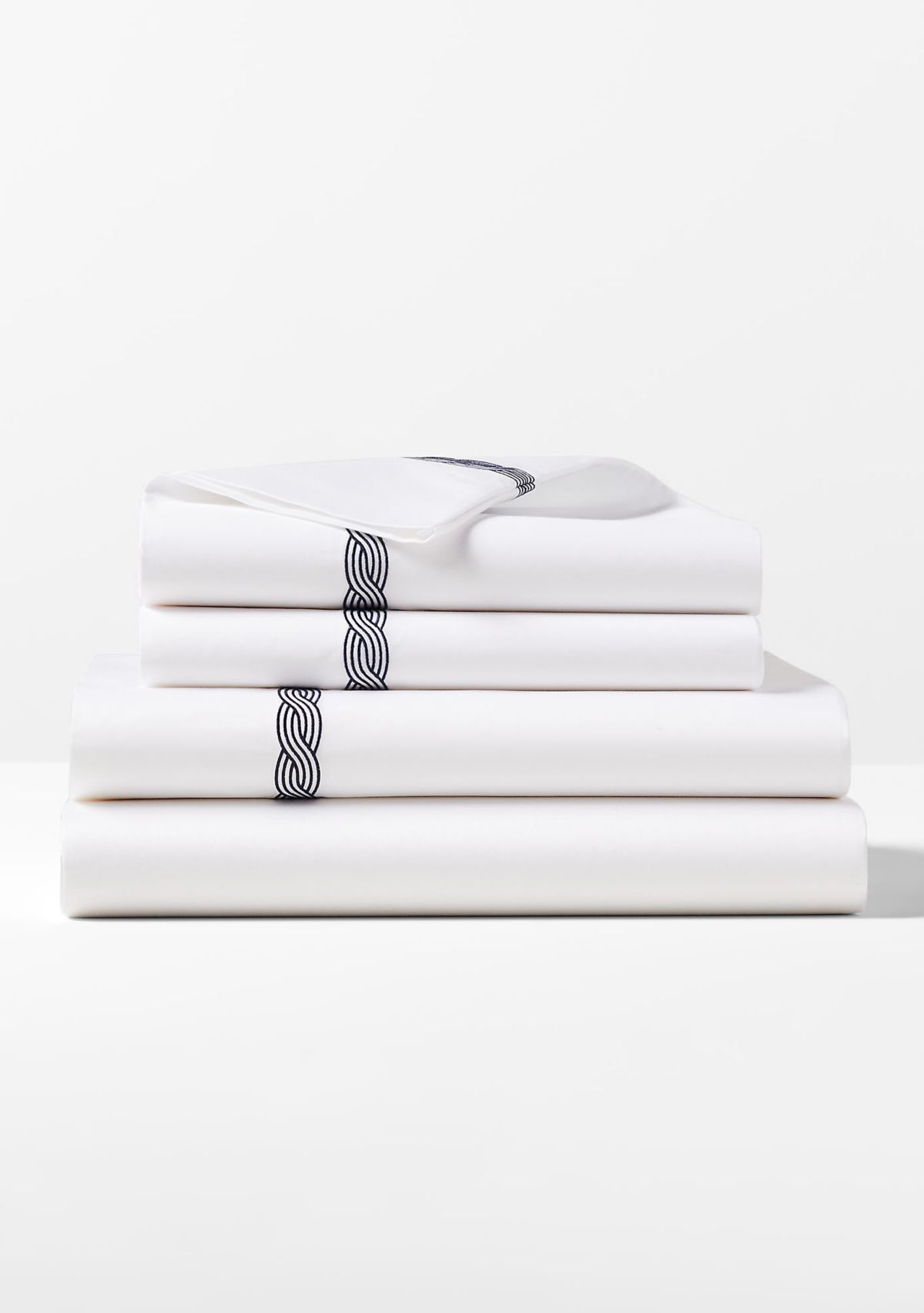 Spencer Cable Embroidery Pillowcase Set
