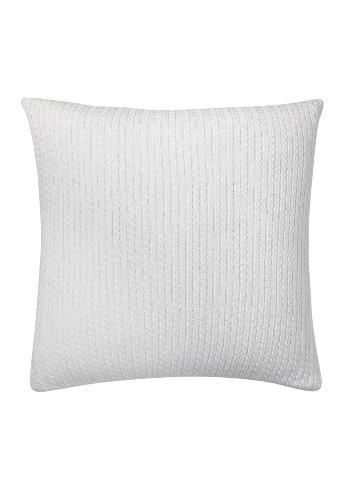 Delphine Cable-Knit Throw Pillow