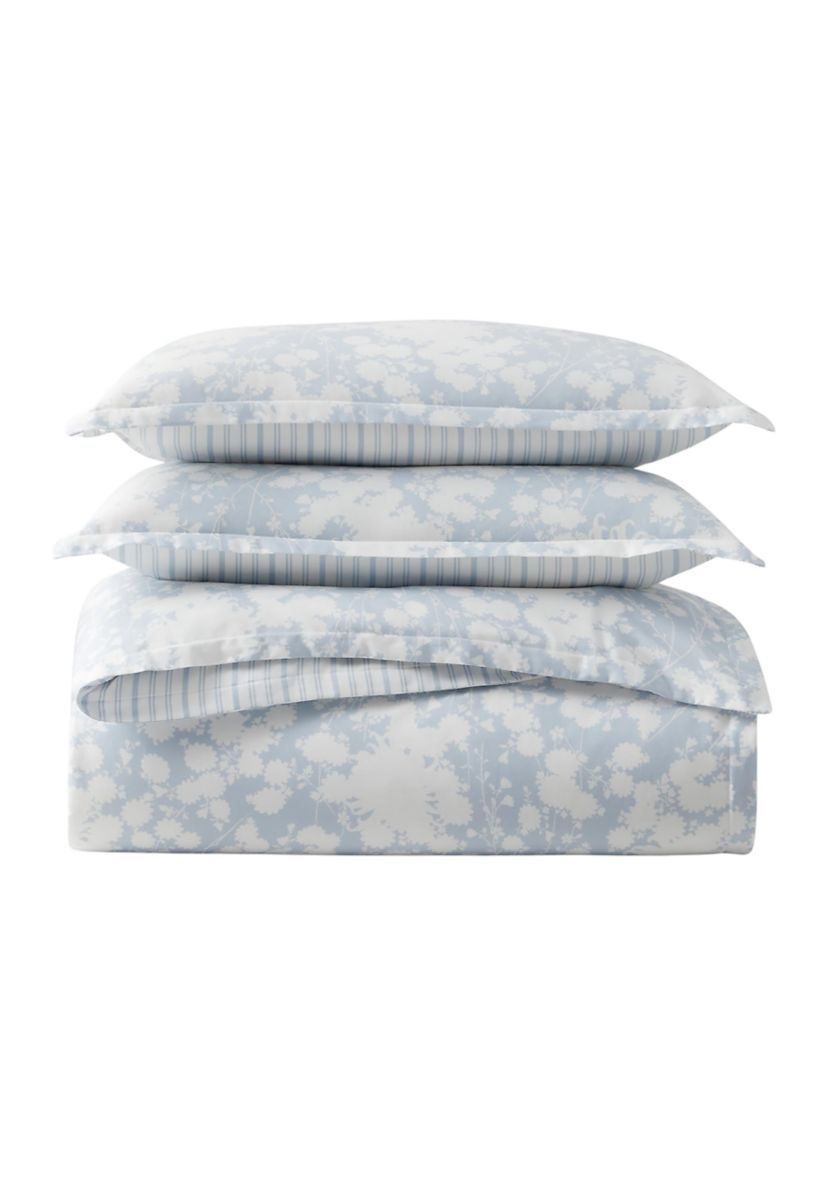 Alice Floral Cotton Sateen King Duvet Cover Set