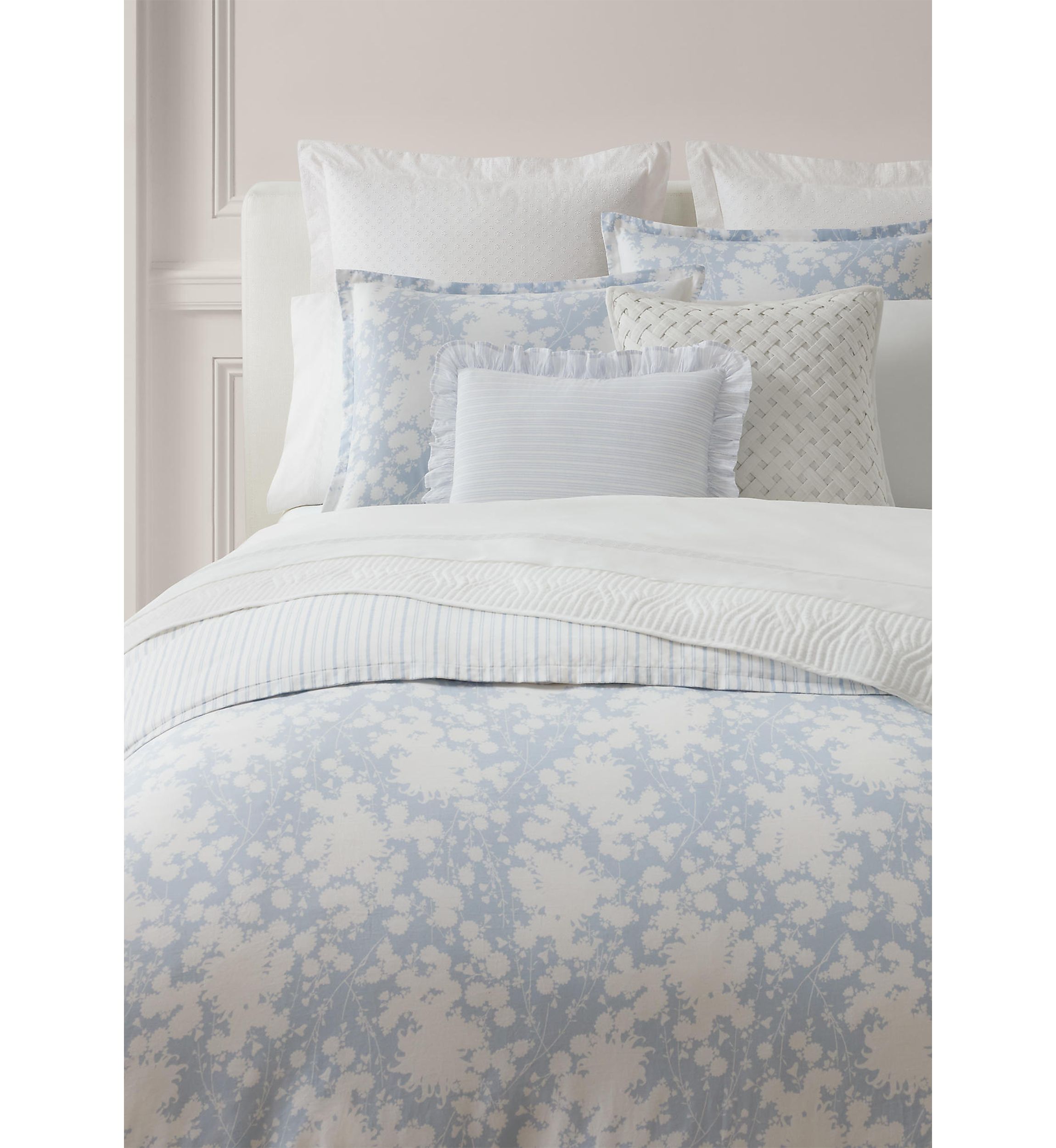 Alice Floral Cotton Sateen King Duvet Cover Set