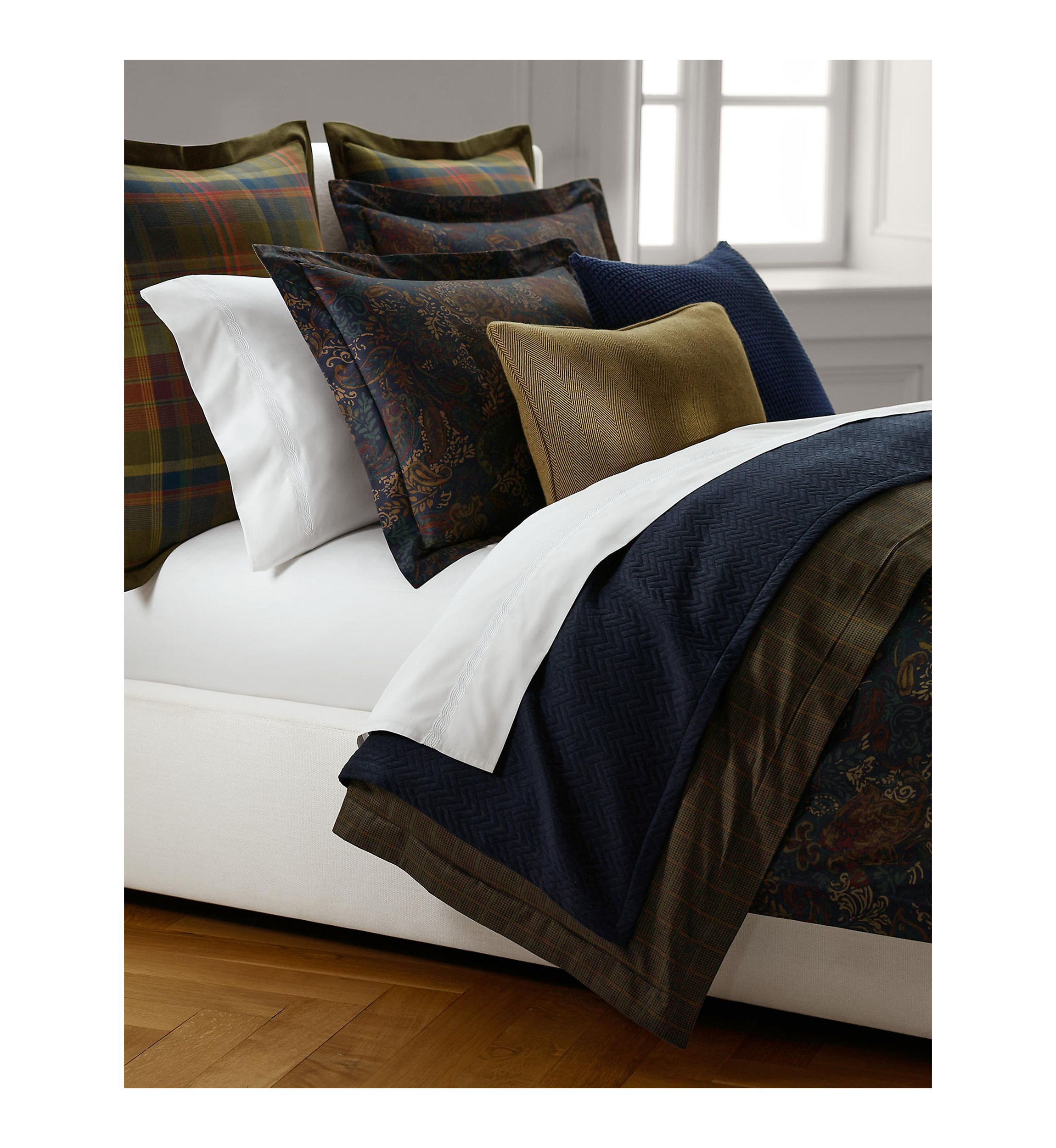 Norris Soft Cotton-and-Wool Throw Pillow