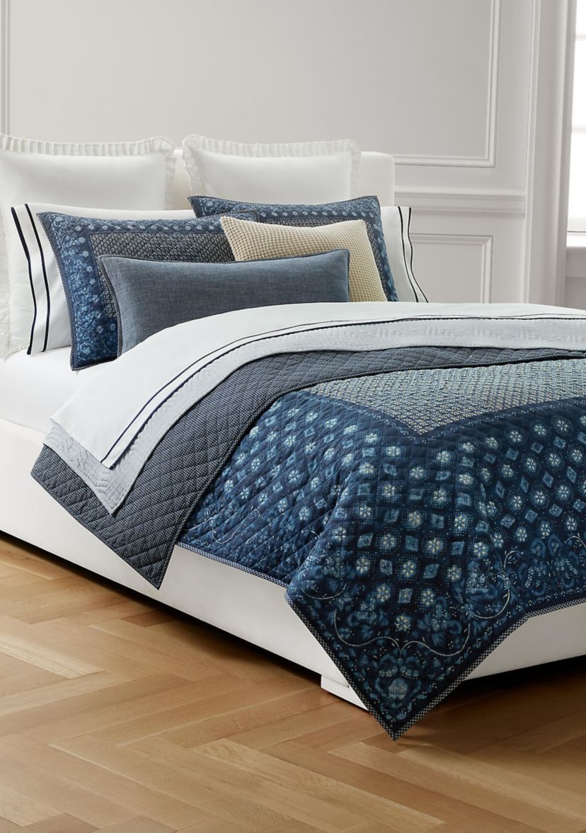 Becket Diamond-Stitched Cotton Quilt