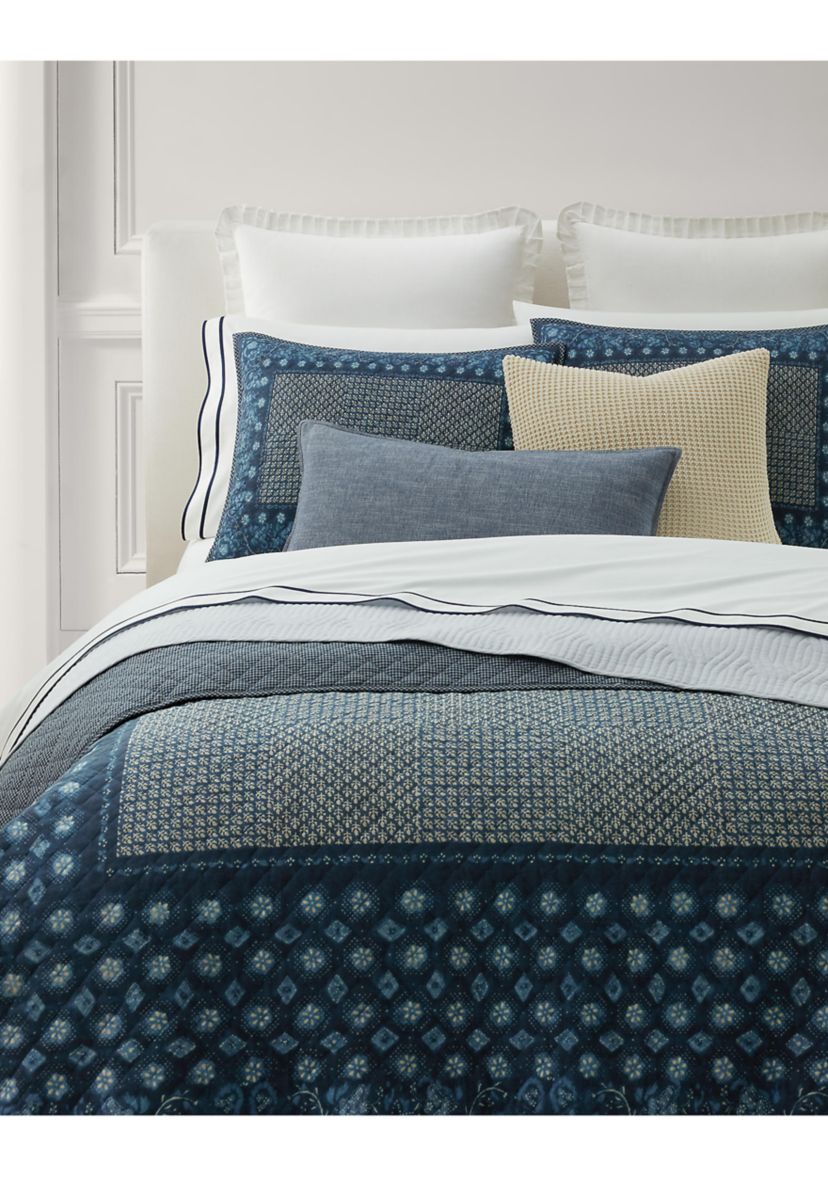 Becket Diamond-Stitched Cotton Quilt