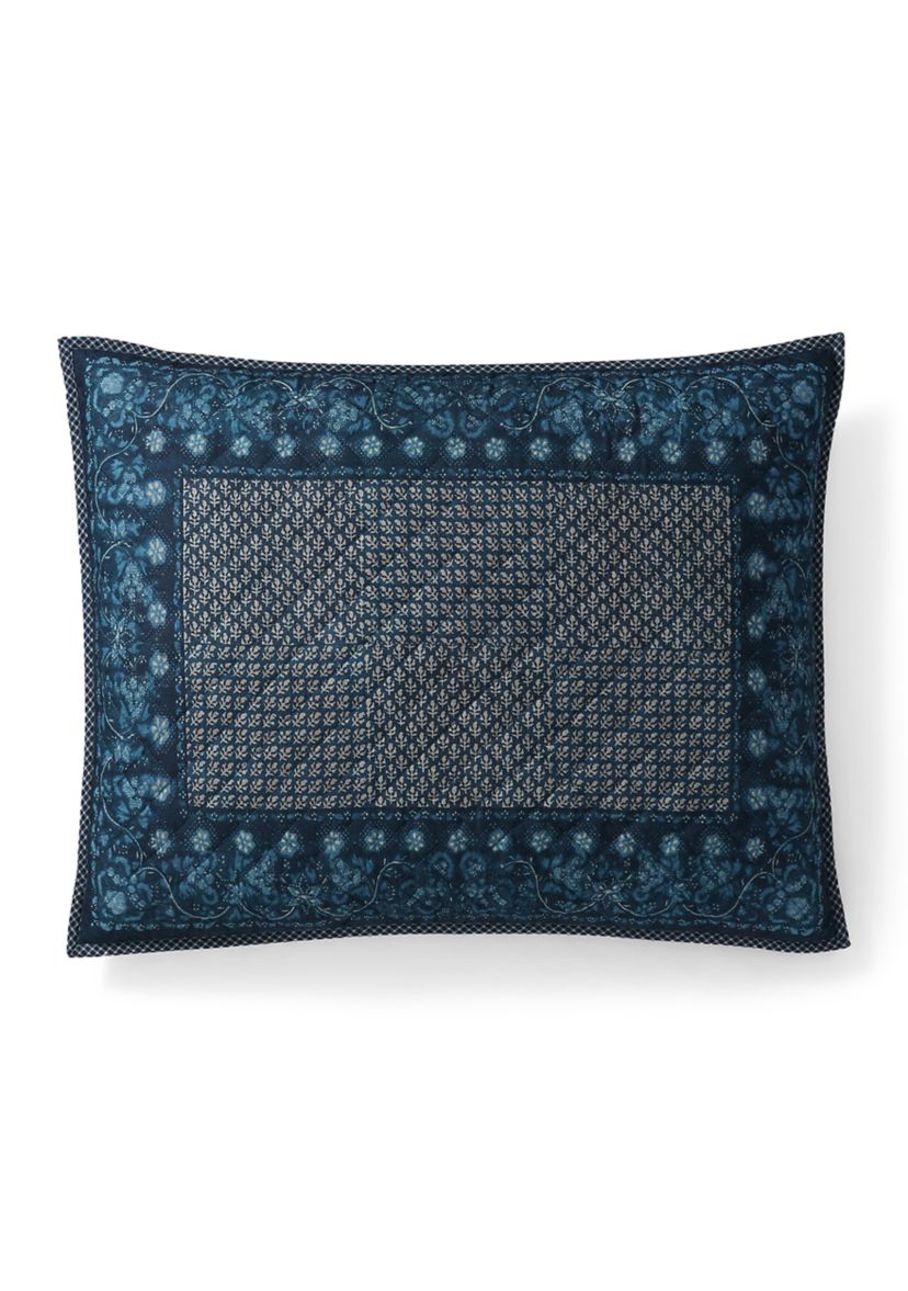Becket Diamond-Stitched Cotton Sham