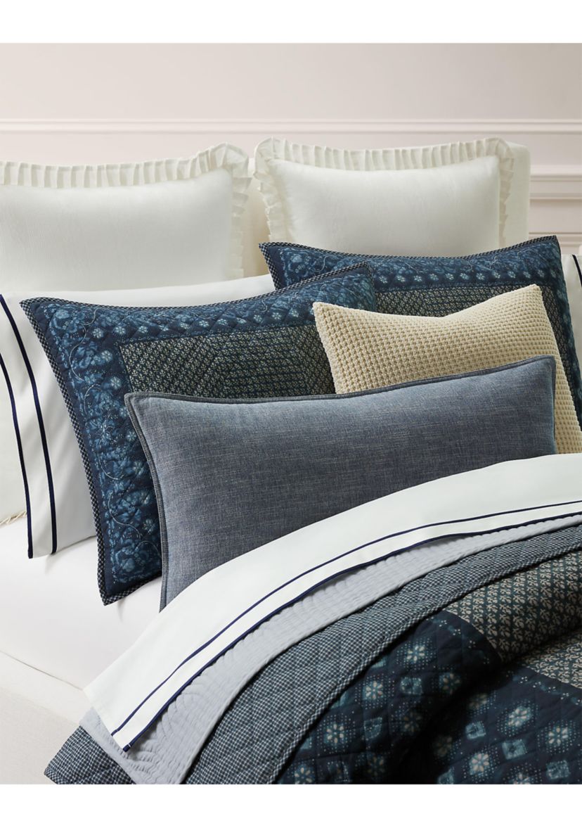 Becket Diamond-Stitched Cotton Sham