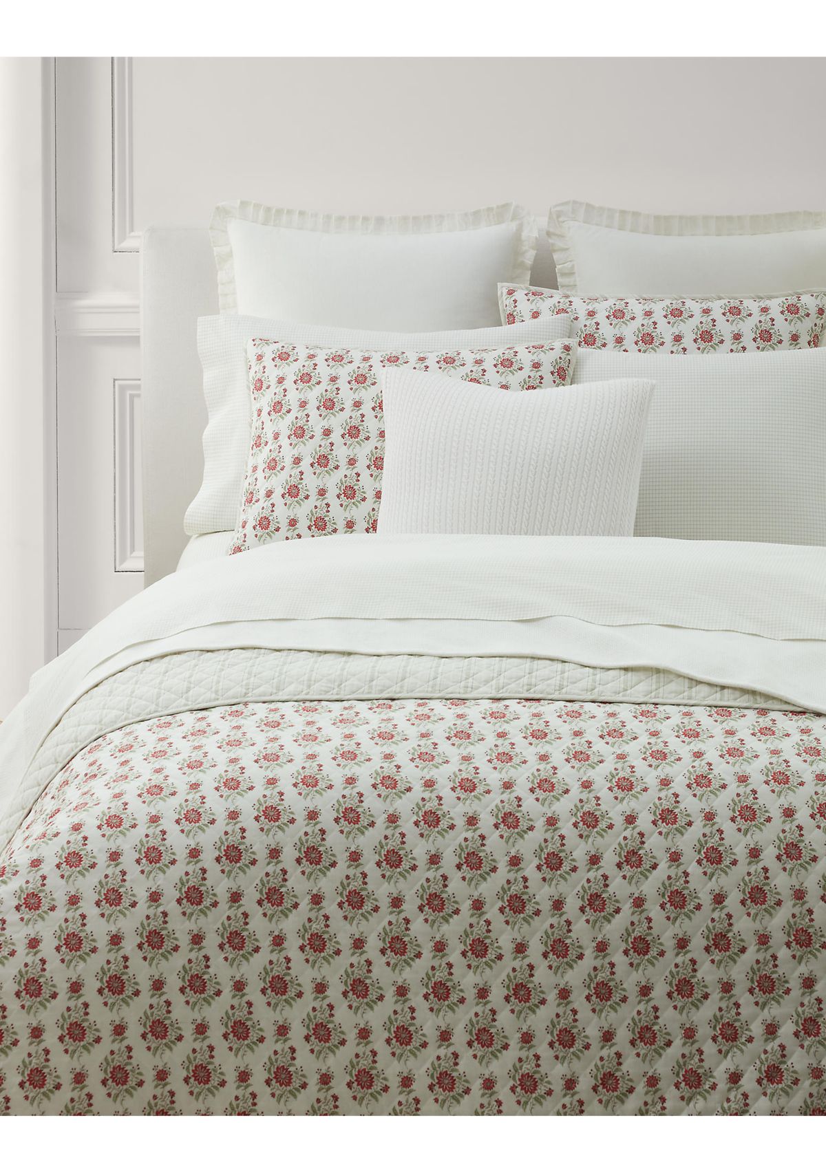 Maren Cotton Diamond-Stitch Quilt