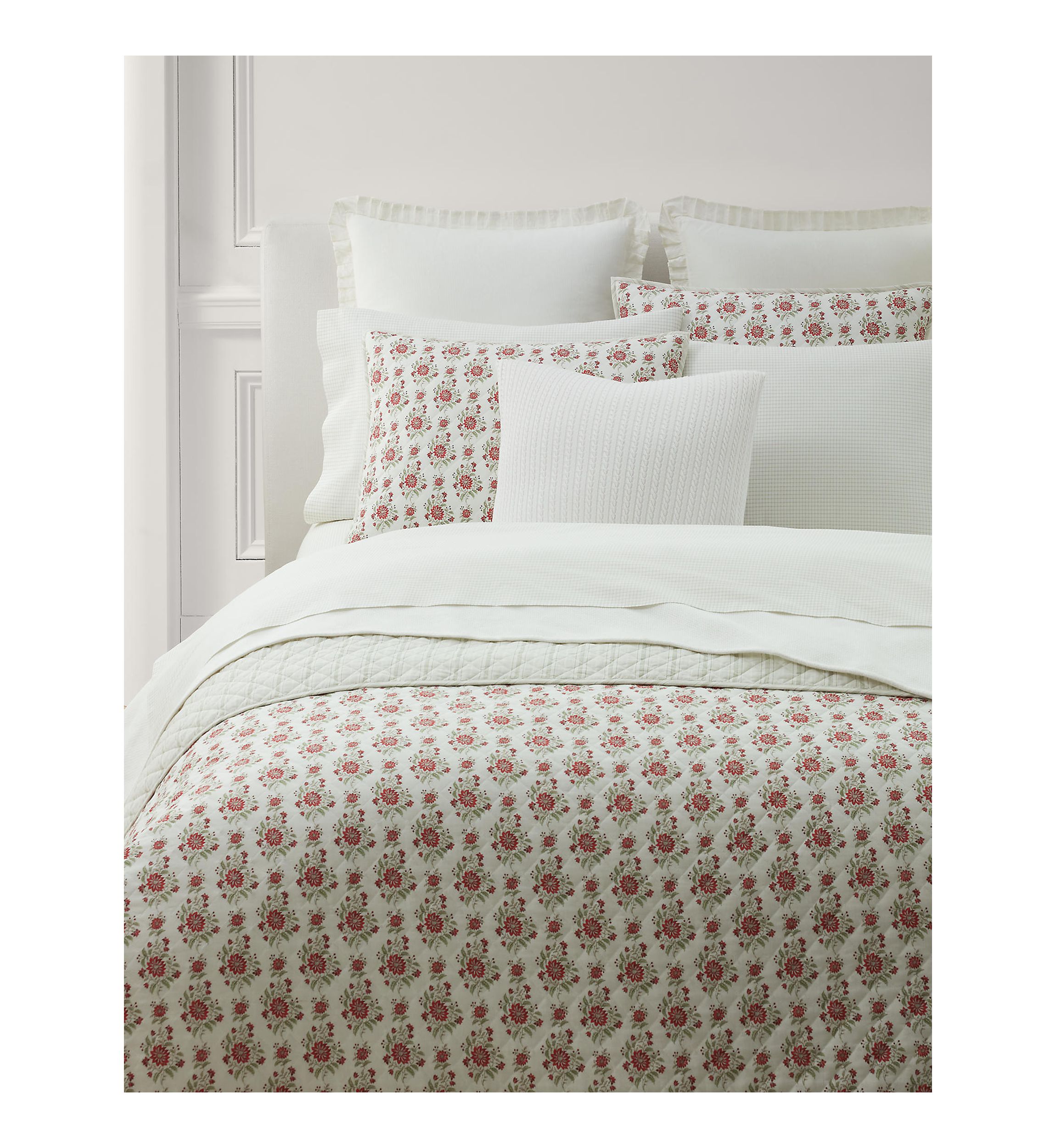 Maren Cotton Diamond-Stitch Quilt