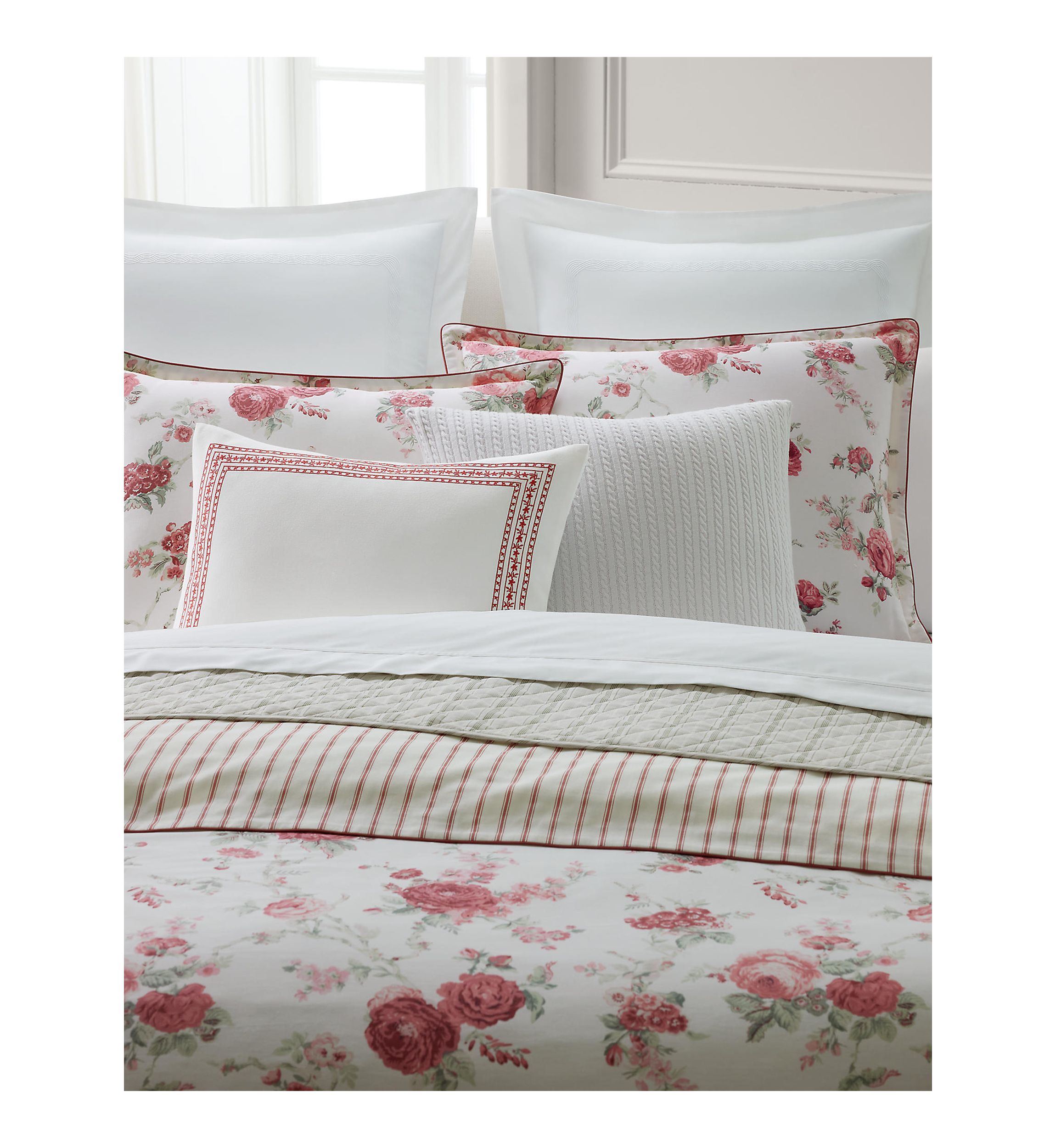 Maren Cotton Diamond-Stitch Quilt