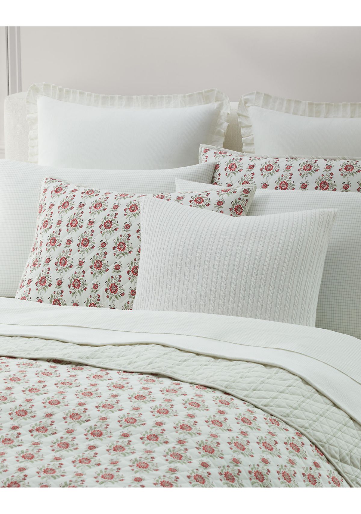 Maren Cotton Diamond-Stitch Sham