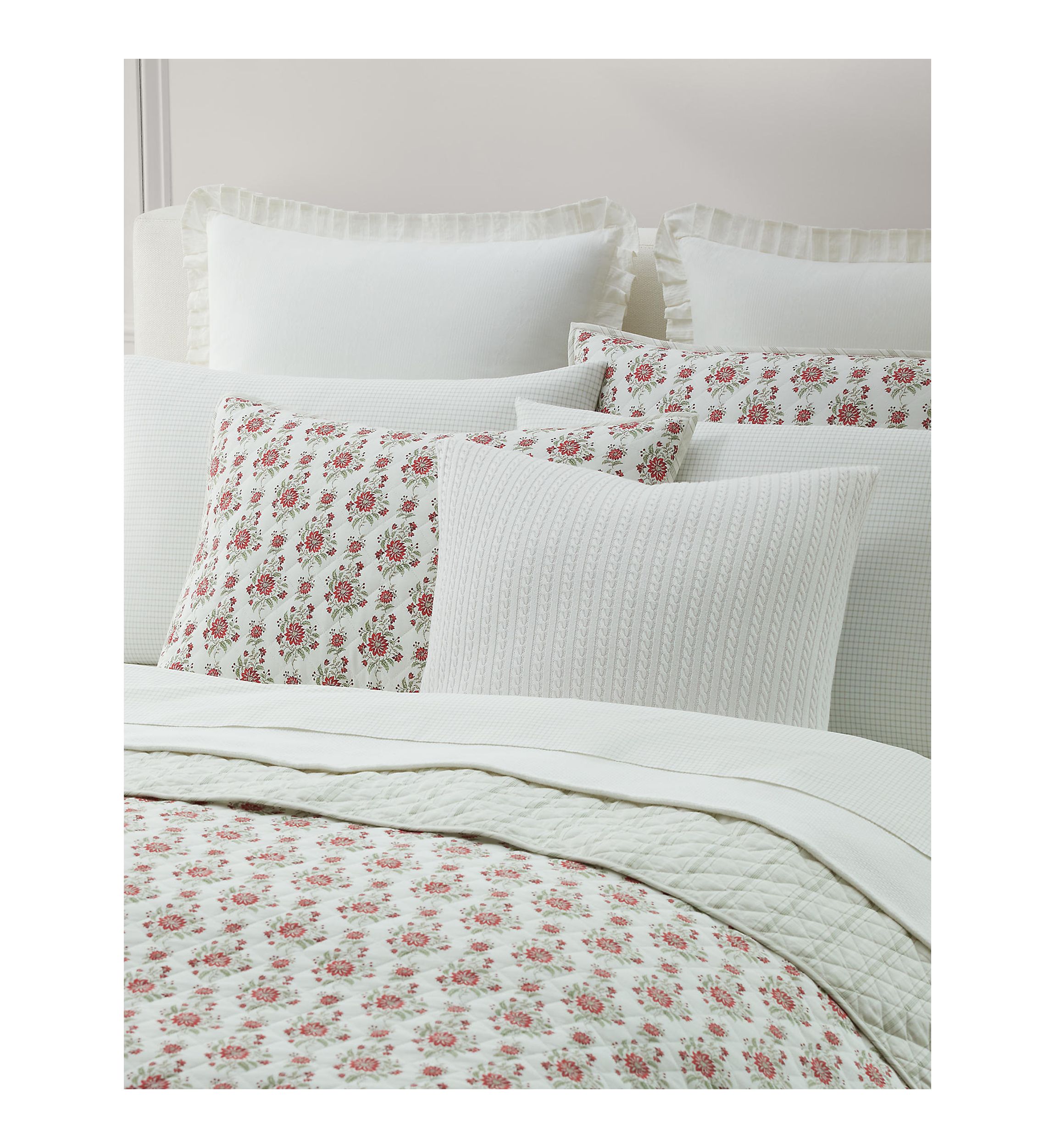 Maren Cotton Diamond-Stitch Sham