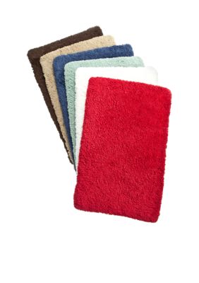 Plush Washable Red Bathroom Rugs - Contemporary - Bath Mats - Other - by  Vita Futura