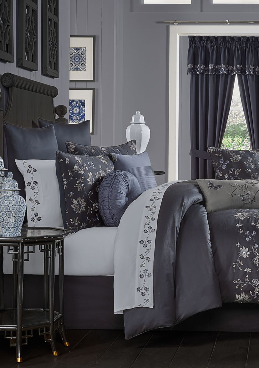  Delilah Indigo 4 Piece Comforter Set 