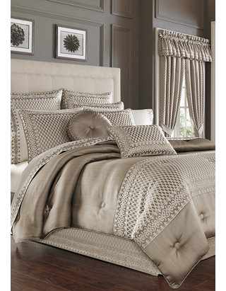 J Queen New York Bellalina Champagne 4, Champagne King Size Bedding