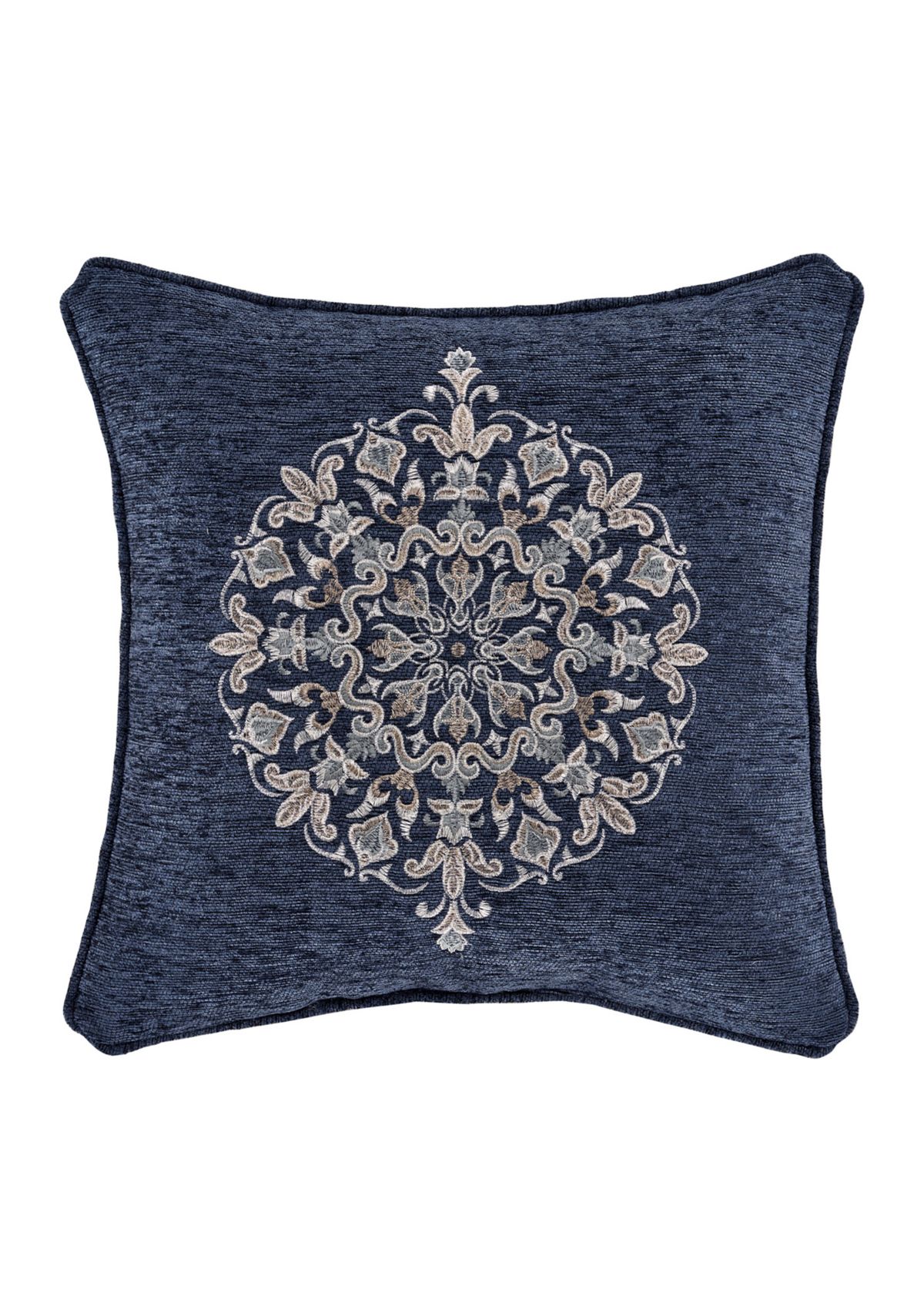 Botticelli 18" Square Embellished Decorative Throw Pillow