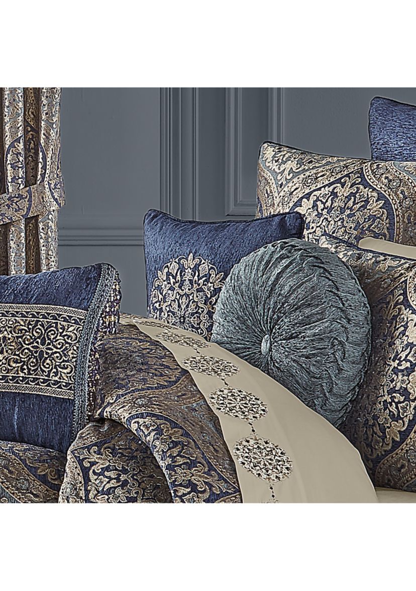 Botticelli 18" Square Embellished Decorative Throw Pillow