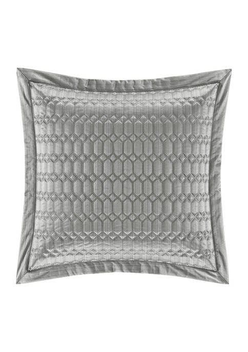 Luxembourg Silver Euro Quilted Sham