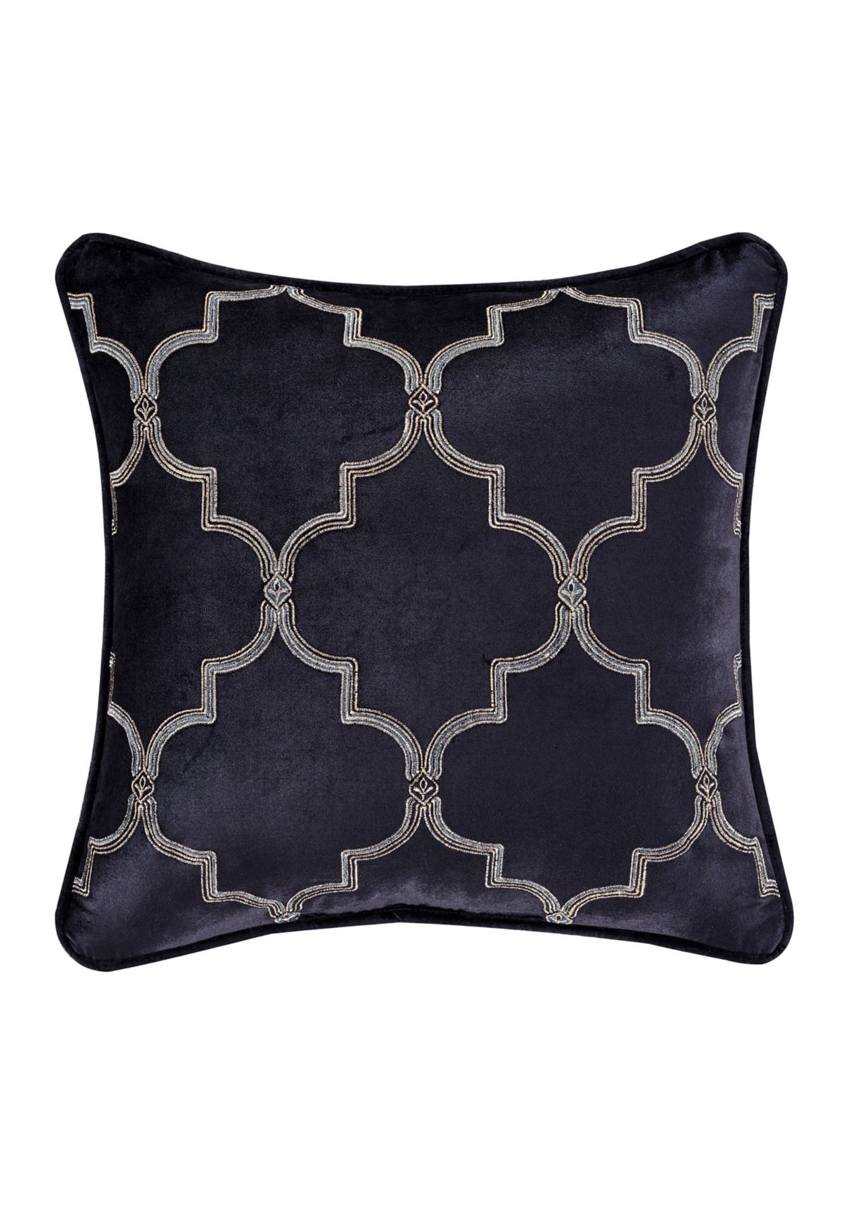 Middlebury 18" Square Embellished Decorative Throw Pillow